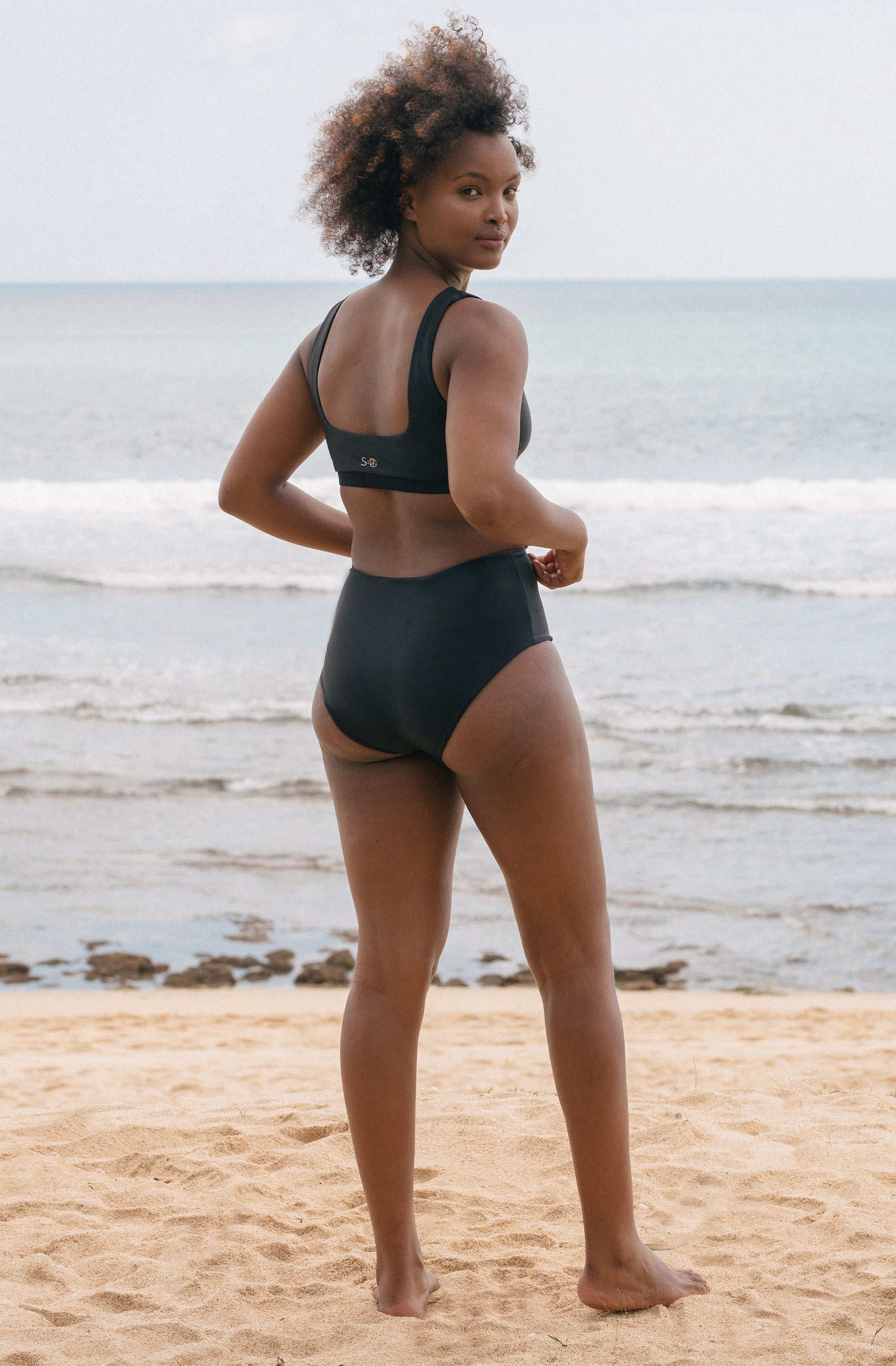 Surf Bikini Bottom Lucky Black | Women's Swimwear | SEPTEMBER