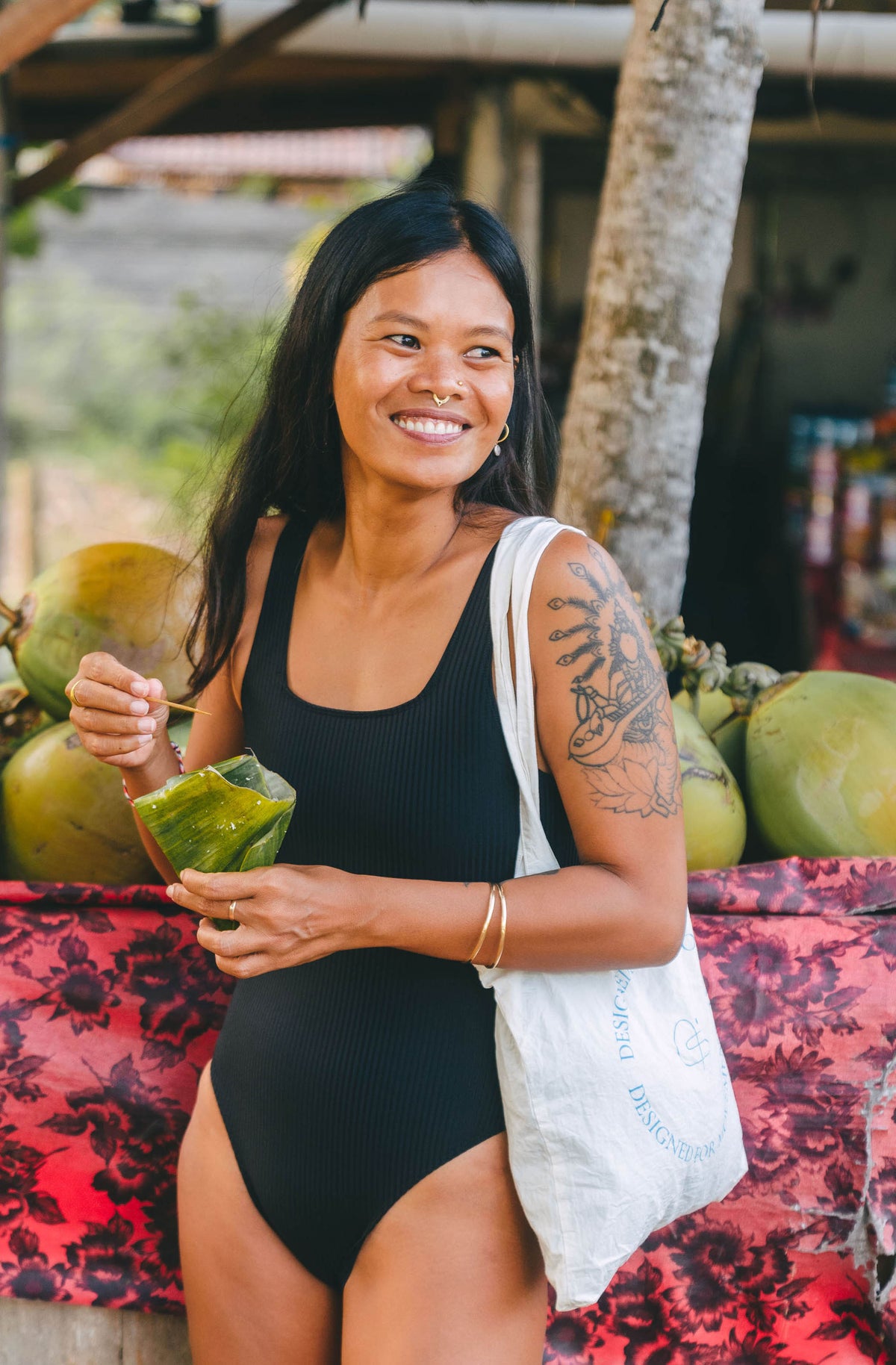 One Piece Surf Swimsuit Lola Black Eco Rib | Women&#39;s Swimwear | SEPTEM…