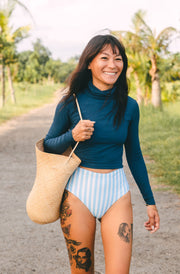 Surf Rashguard Scorpion Top Indigo | Women's Swimwear | SEPTEMBER