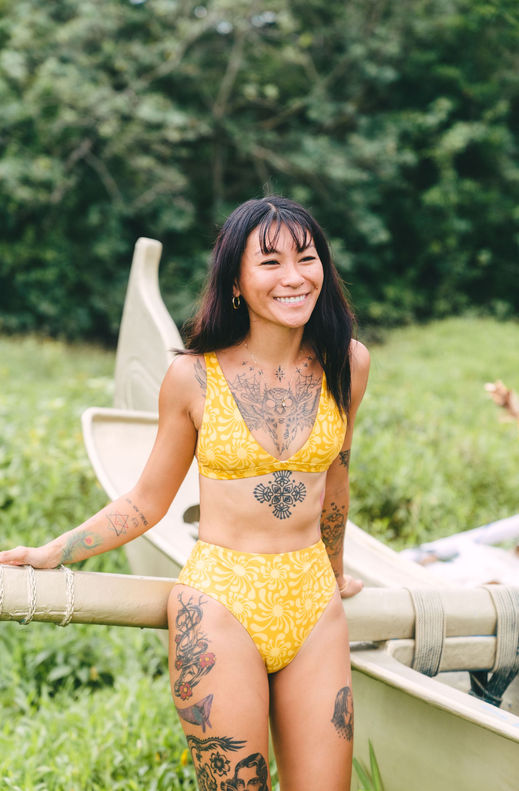 Surf Bikini Top Kiyo Sun Ray Gold