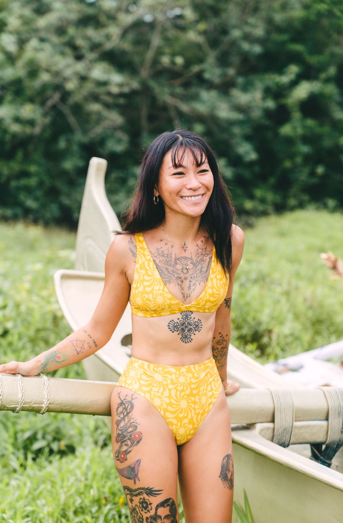 Surf Bikini Top Kiyo Sun Ray Gold