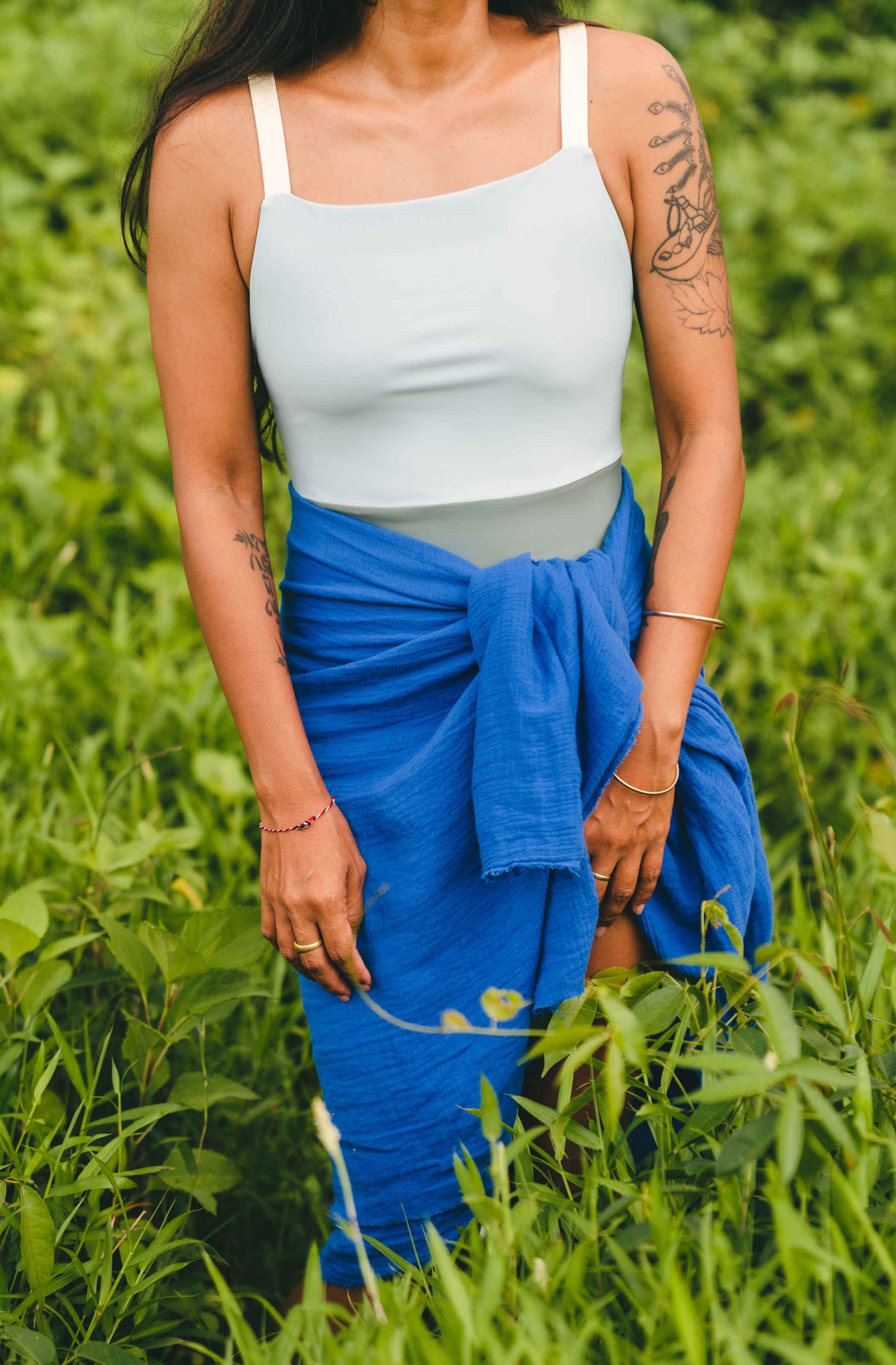 Haapiti Sarong Wrap Organic Cotton Island Blue | SEPTEMBER