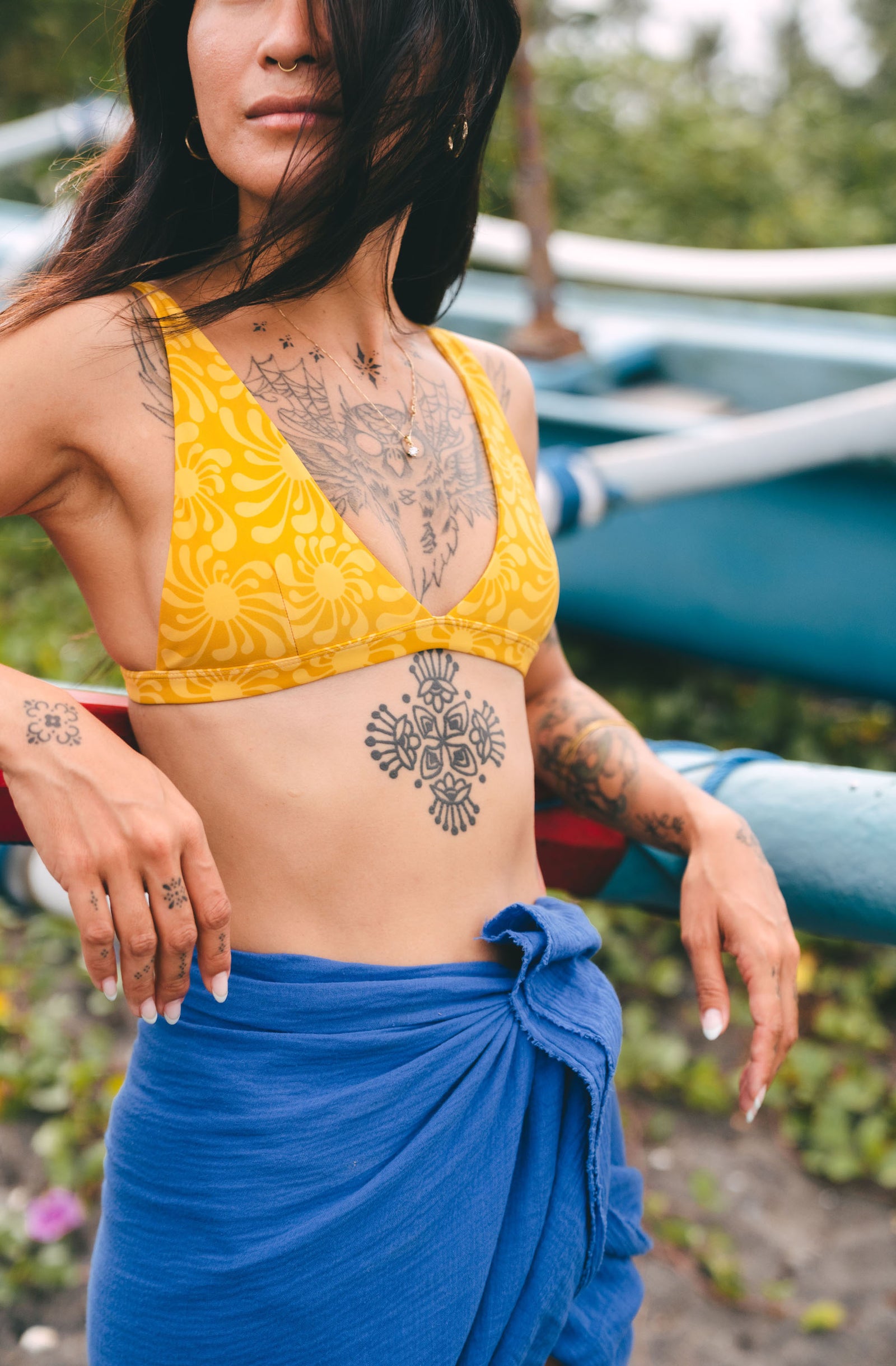 Surf Bikini Top Kiyo Sun Ray Gold