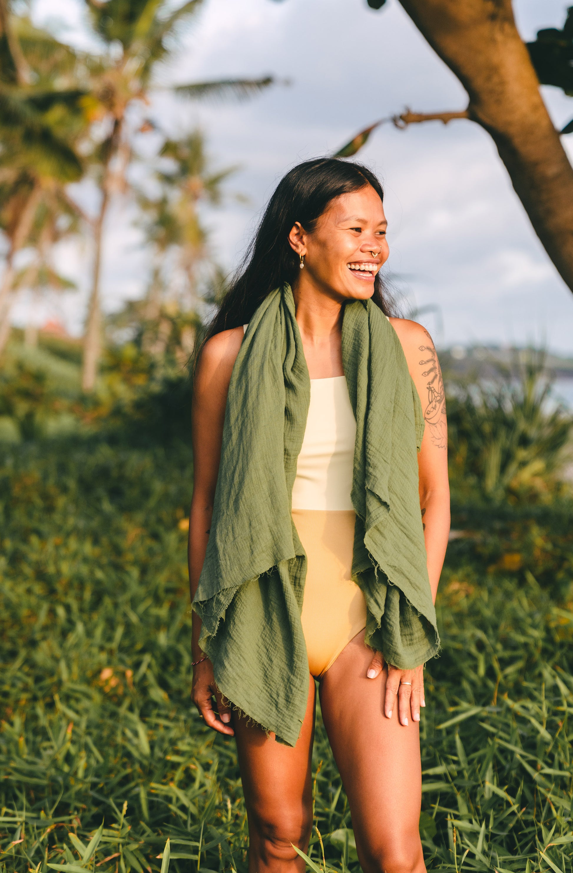 Women's One Piece Surf Swimsuit Paris Salt Honey 