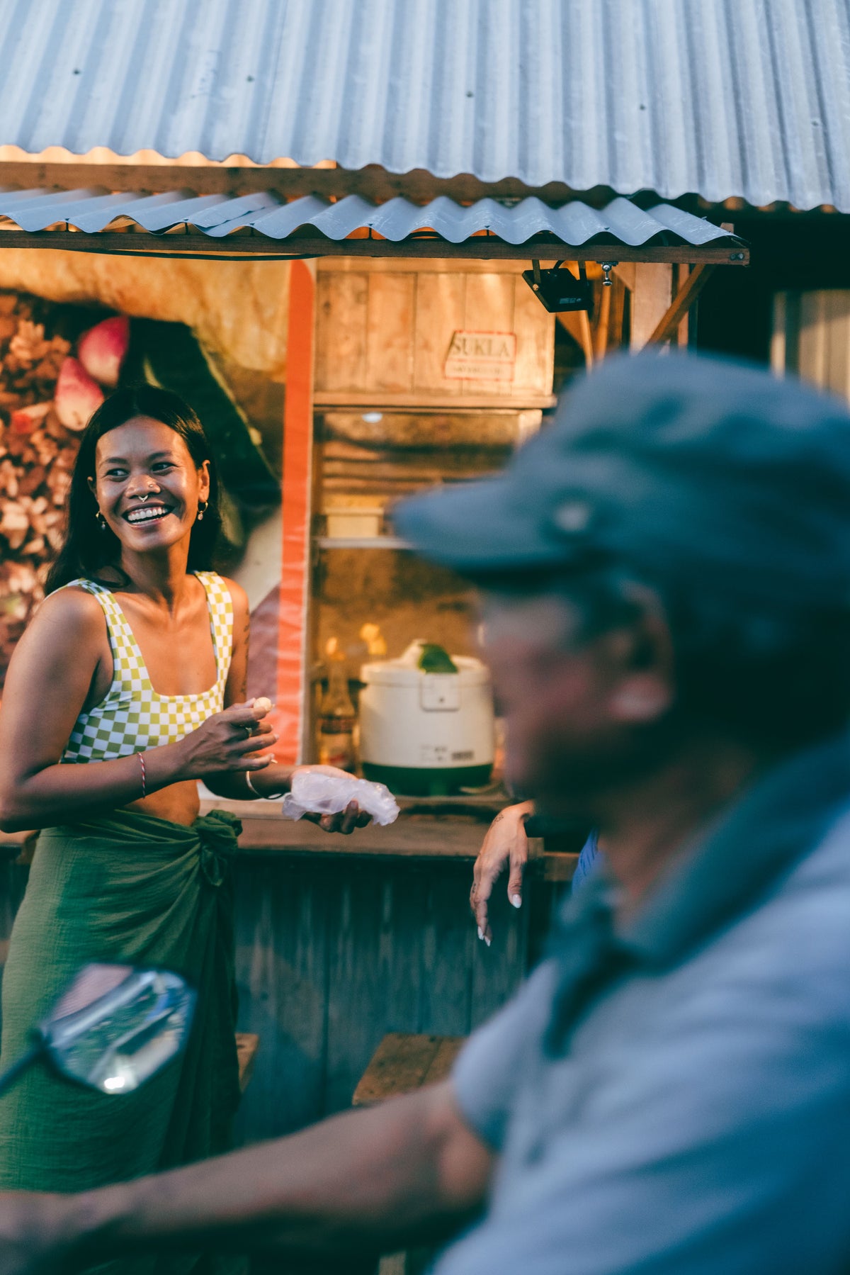 Surf Bikini Bottom Lucky Joker Print
