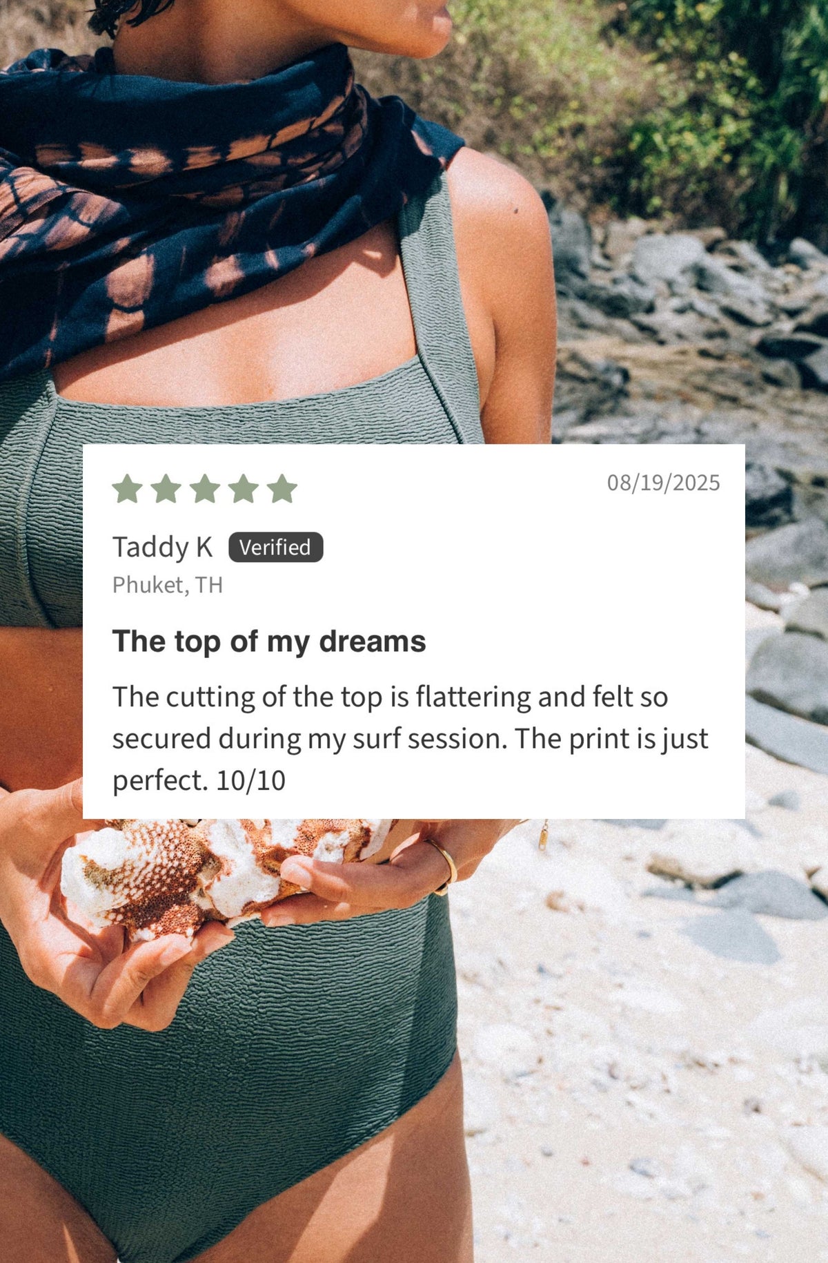 Moana Surf Bikini Top Matcha