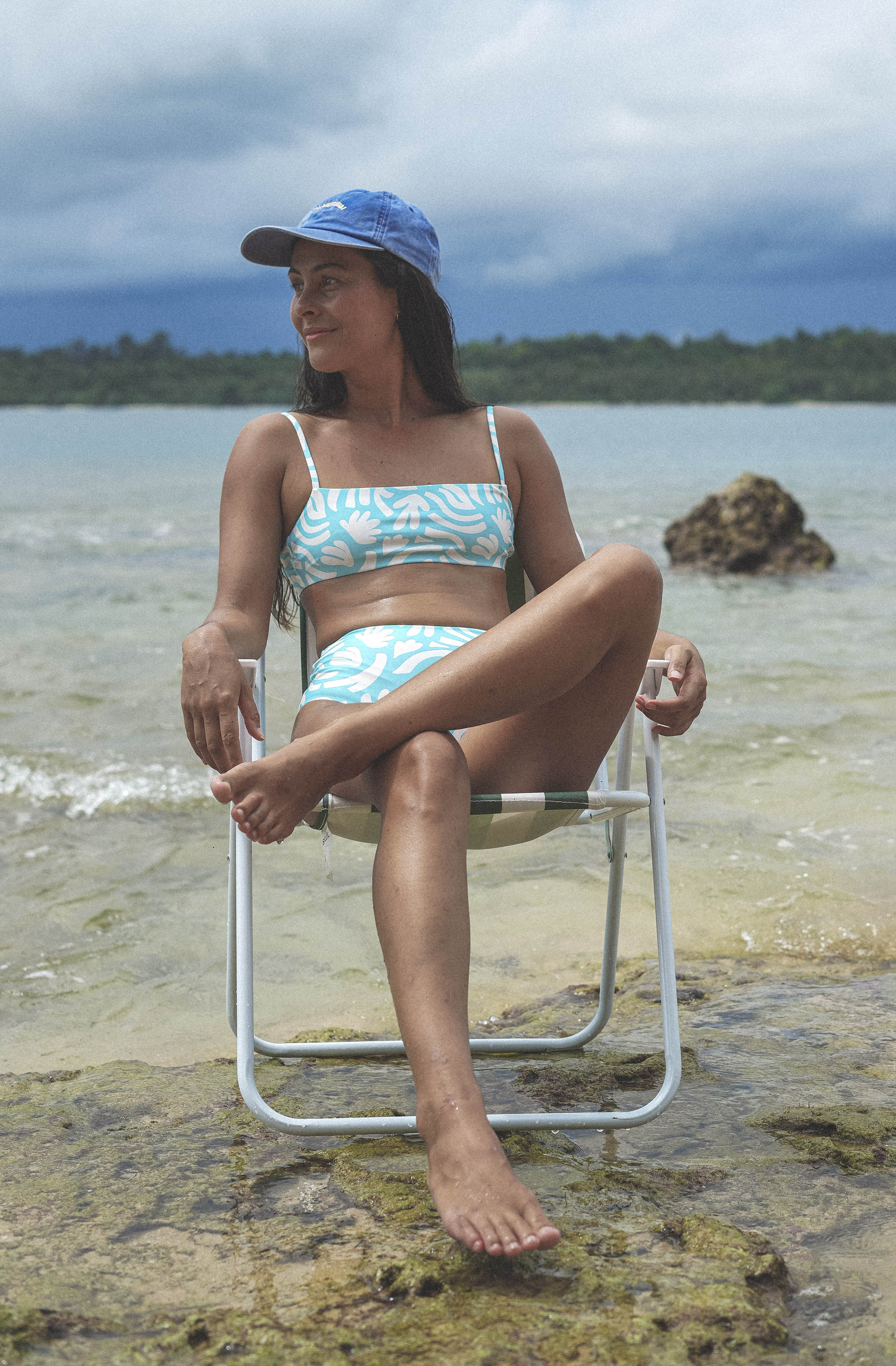 Atoll Surf Bikini Top Coral Garden
