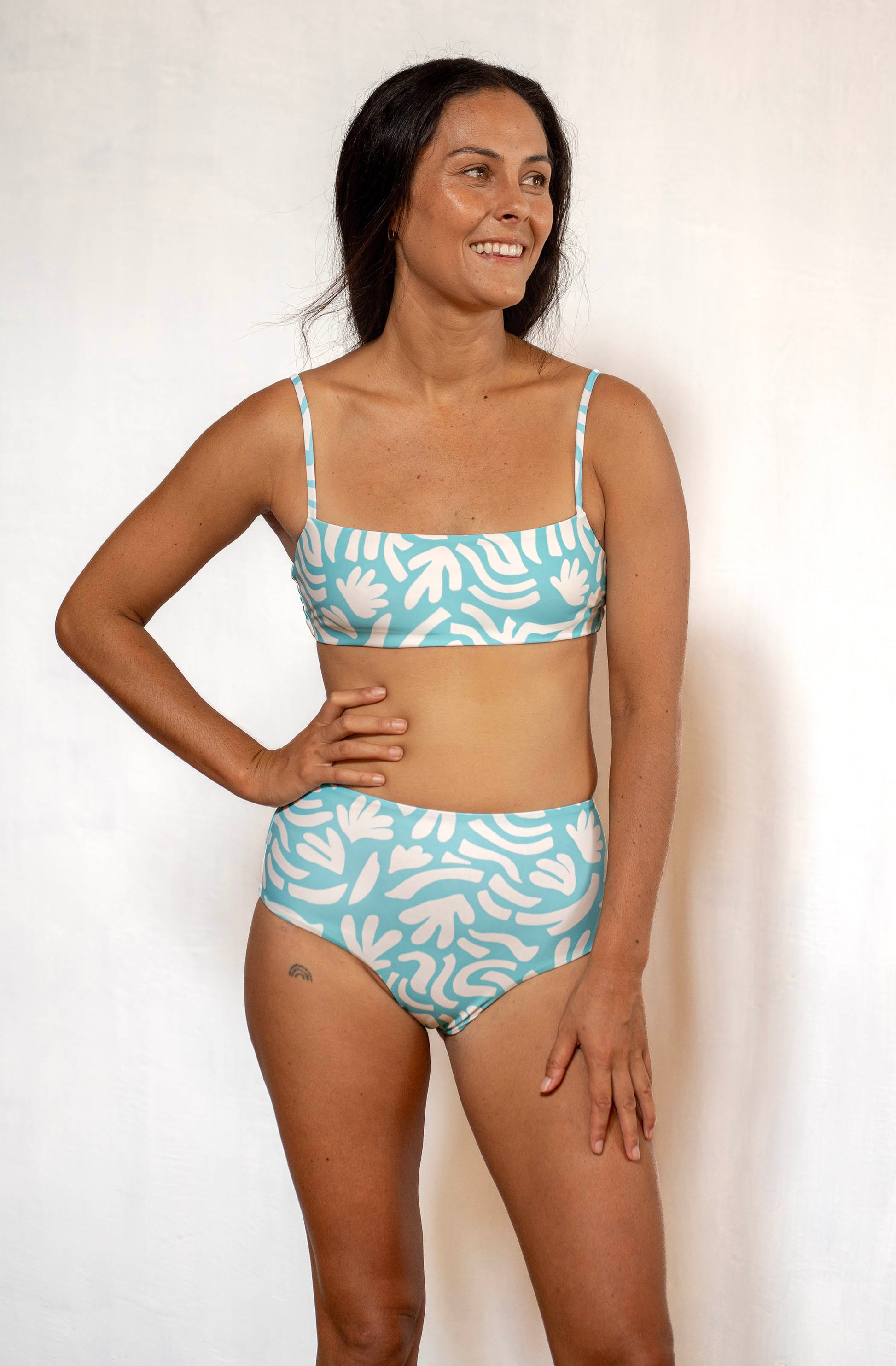 Atoll Surf Bikini Top Coral Garden