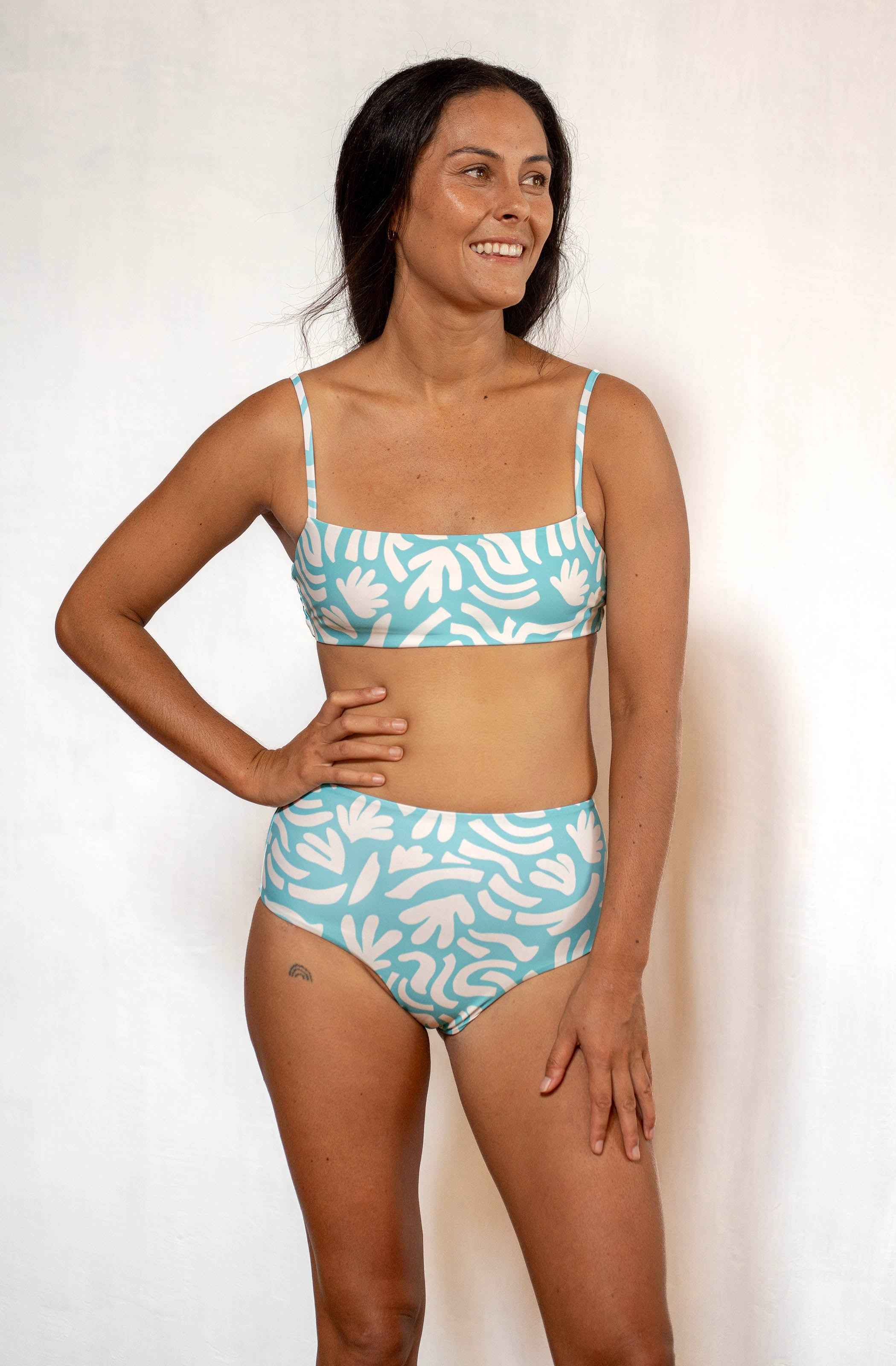 Atoll Surf Bikini Top Coral Garden