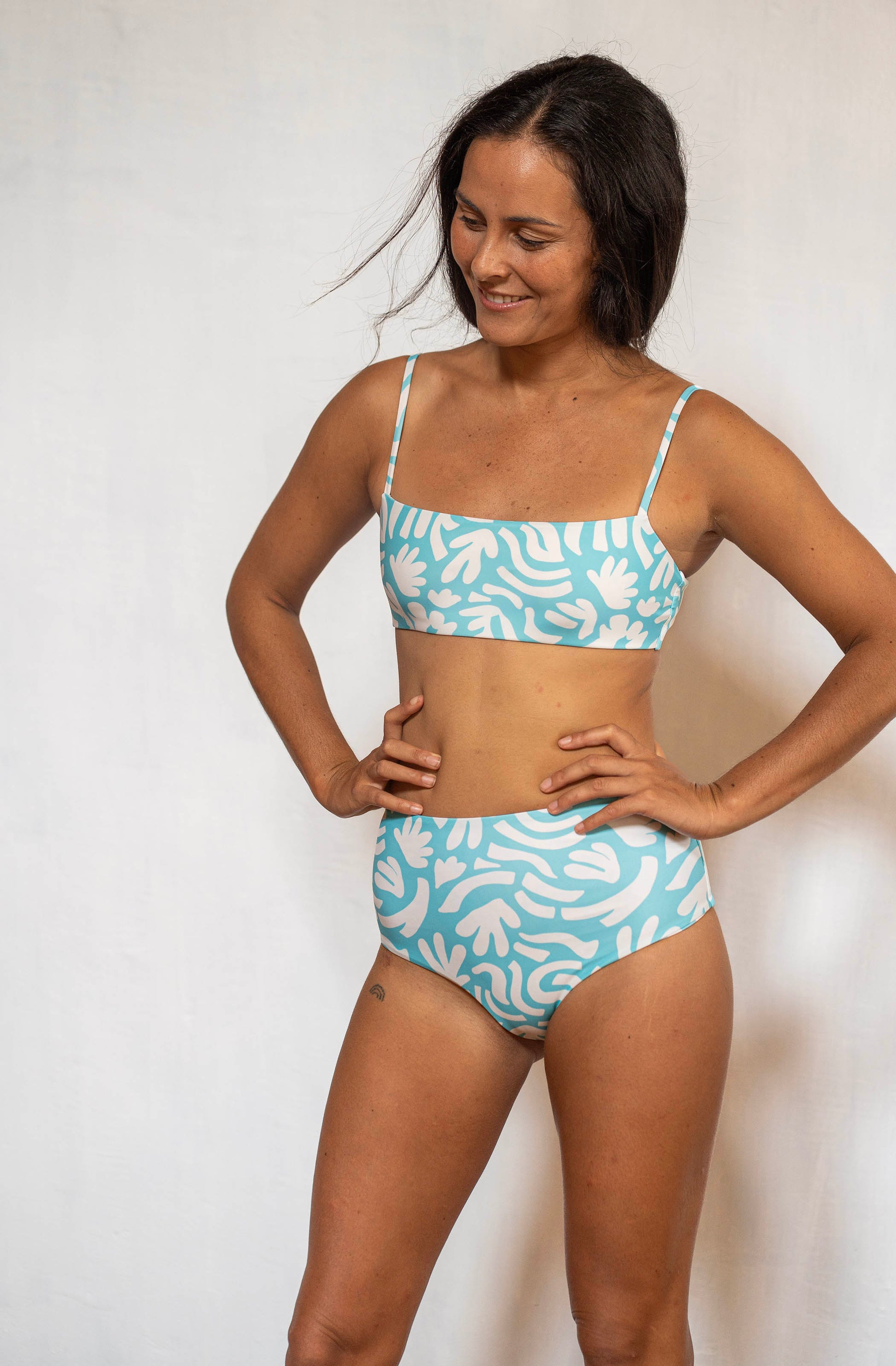 Atoll Surf Bikini Top Coral Garden