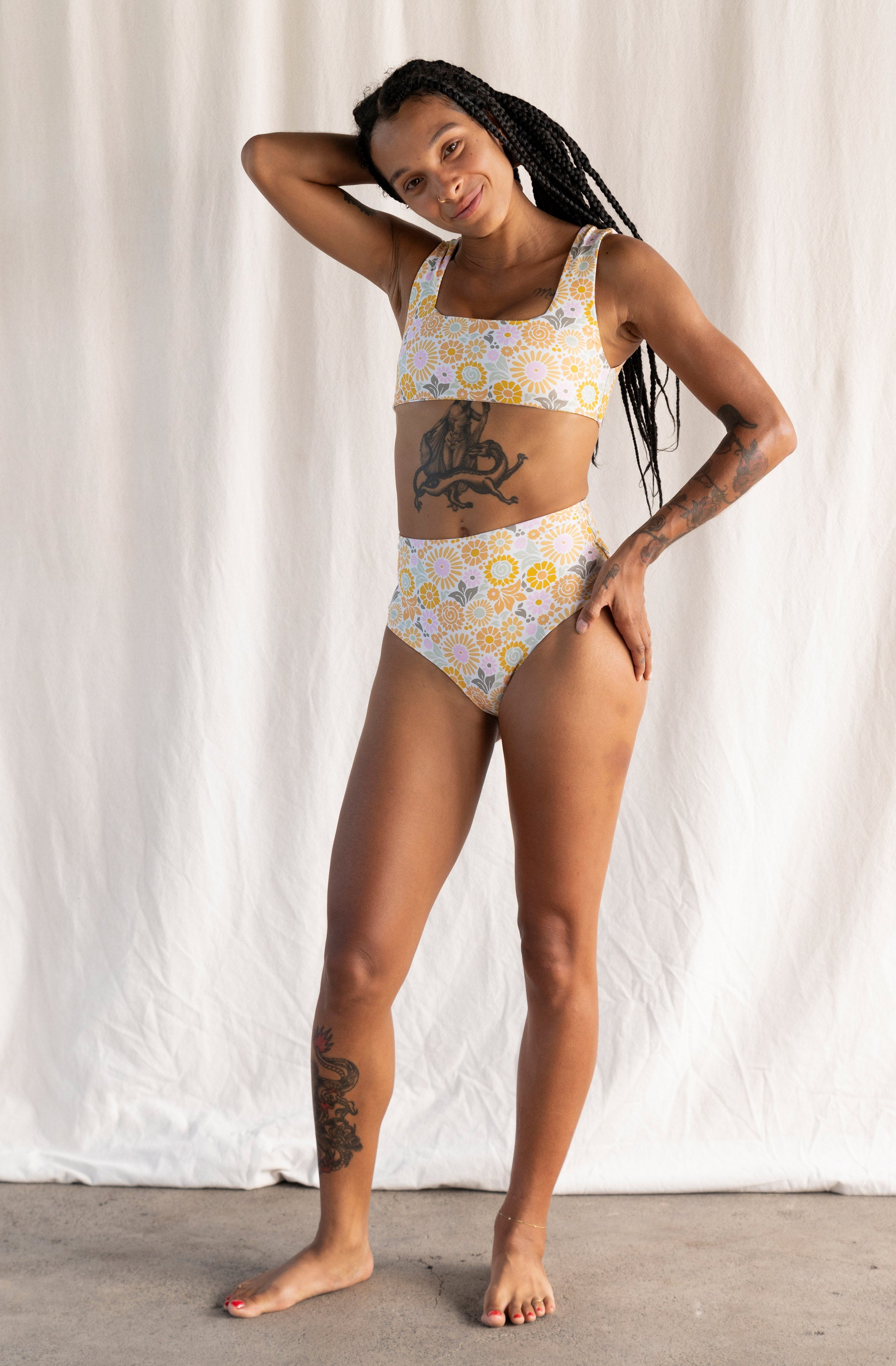 Eden Bikini Top in Reef Print