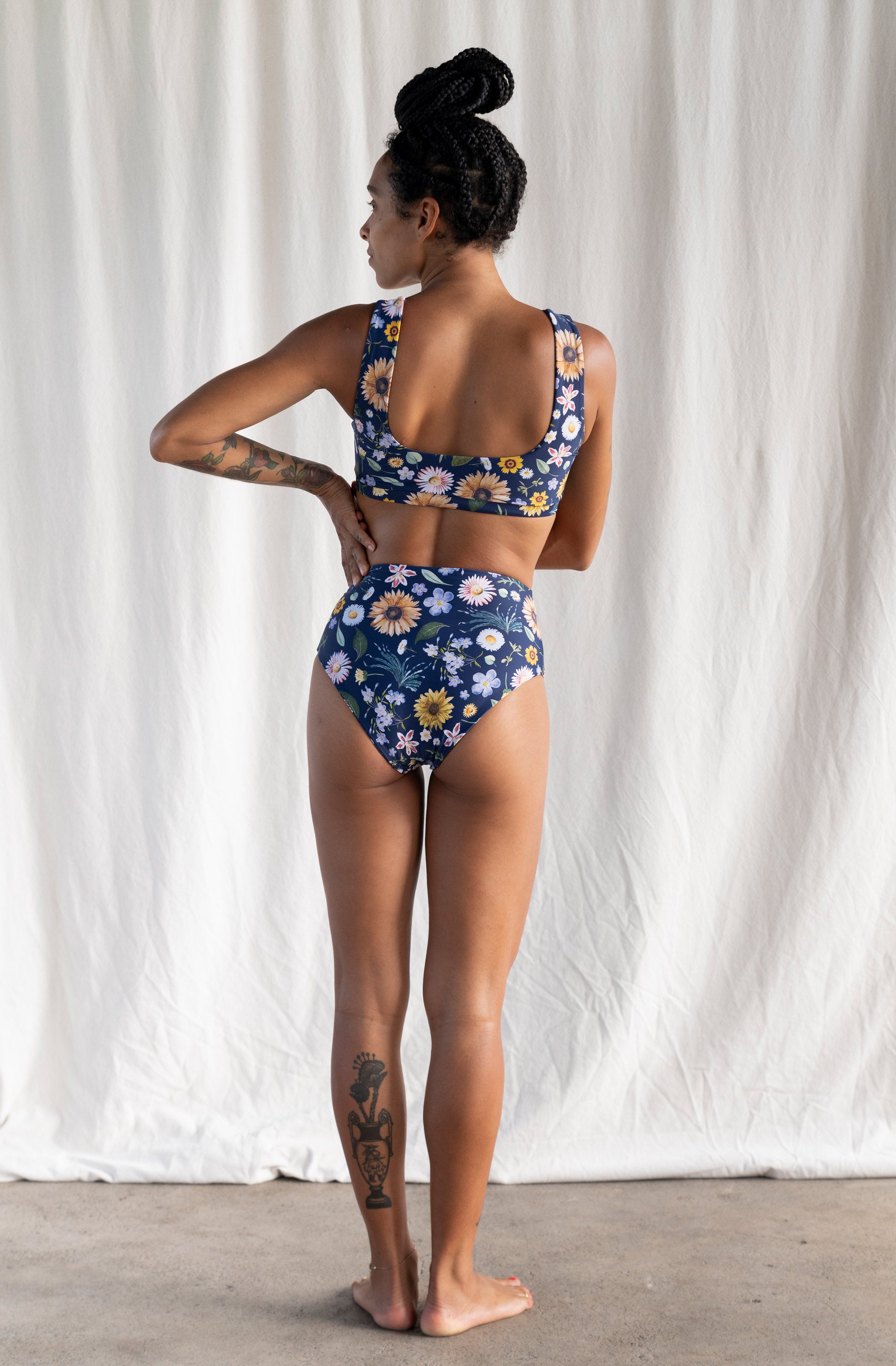 Jane Bikini Top in Garden Party Print