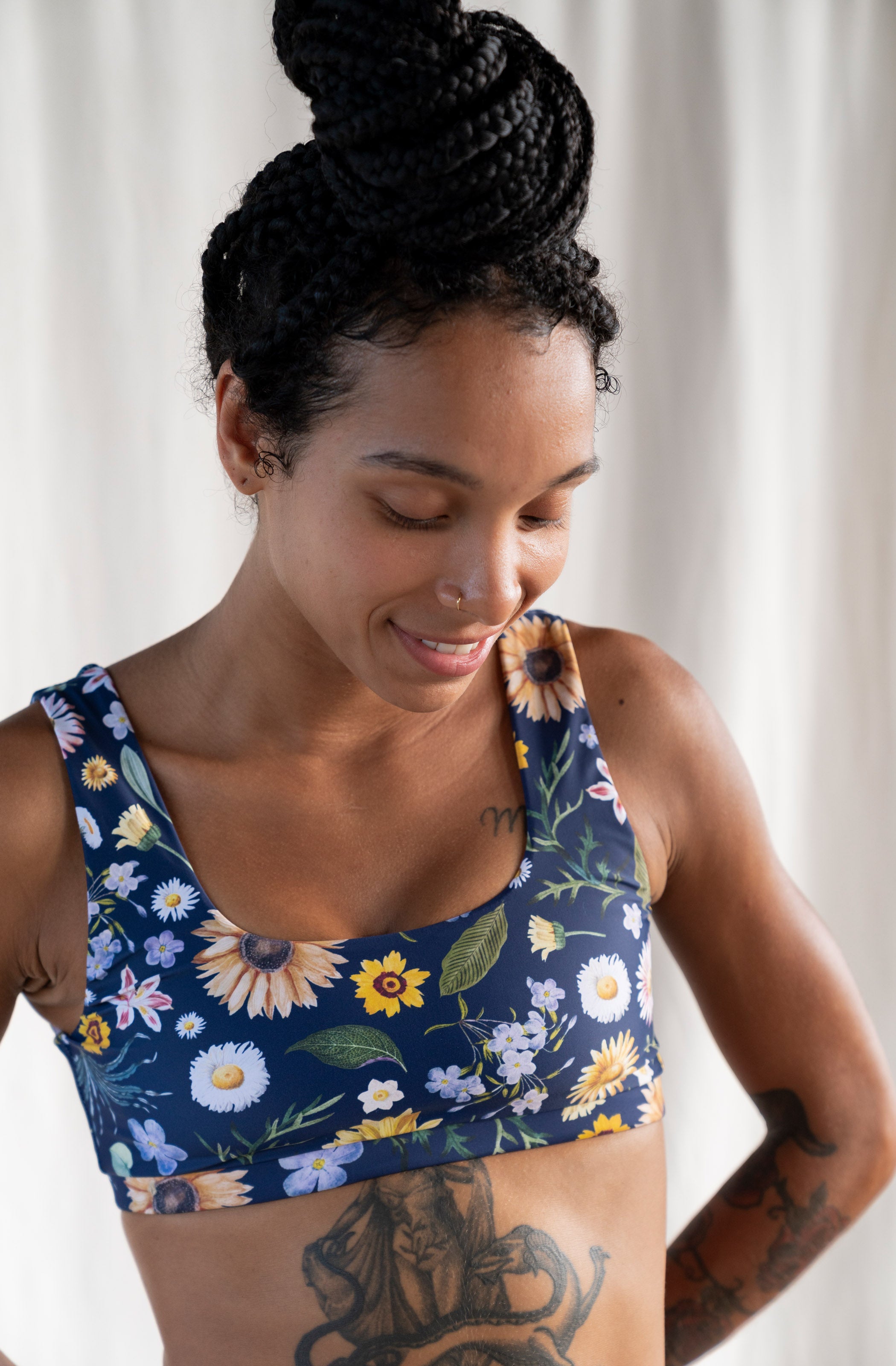 Jane Bikini Top in Garden Party Print