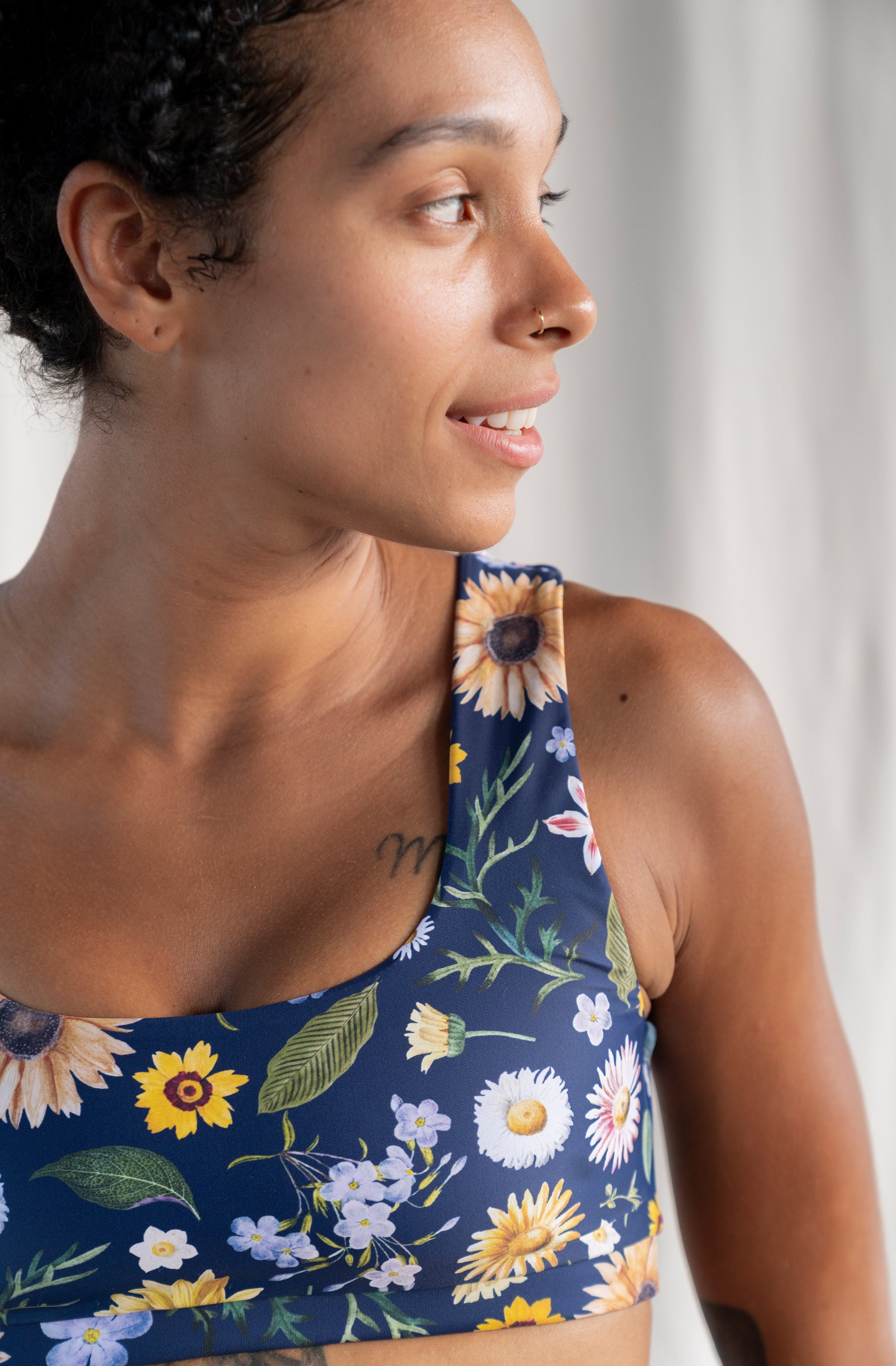 Jane Bikini Top in Garden Party Print