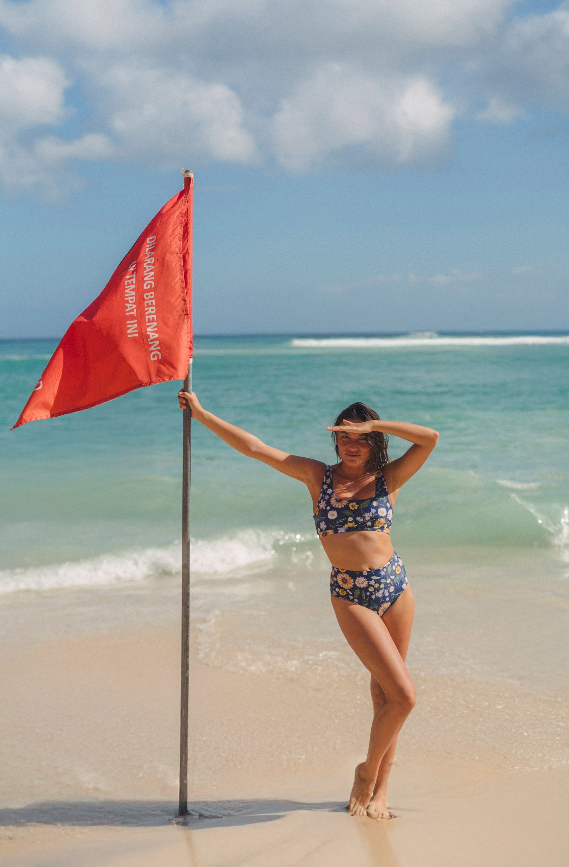 Jane Bikini Top in Garden Party Print