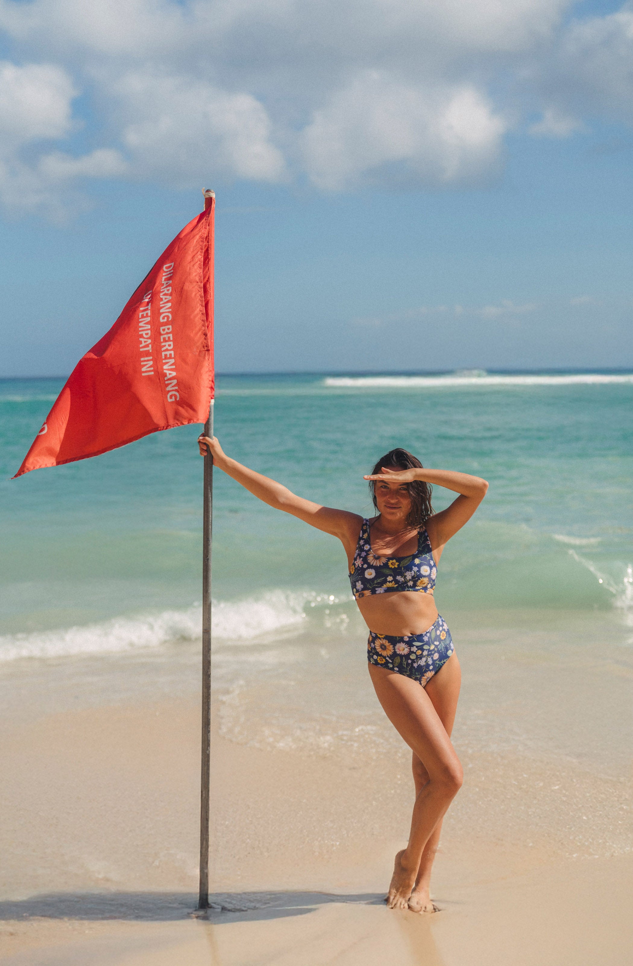 Jane Bikini Top in Garden Party Print