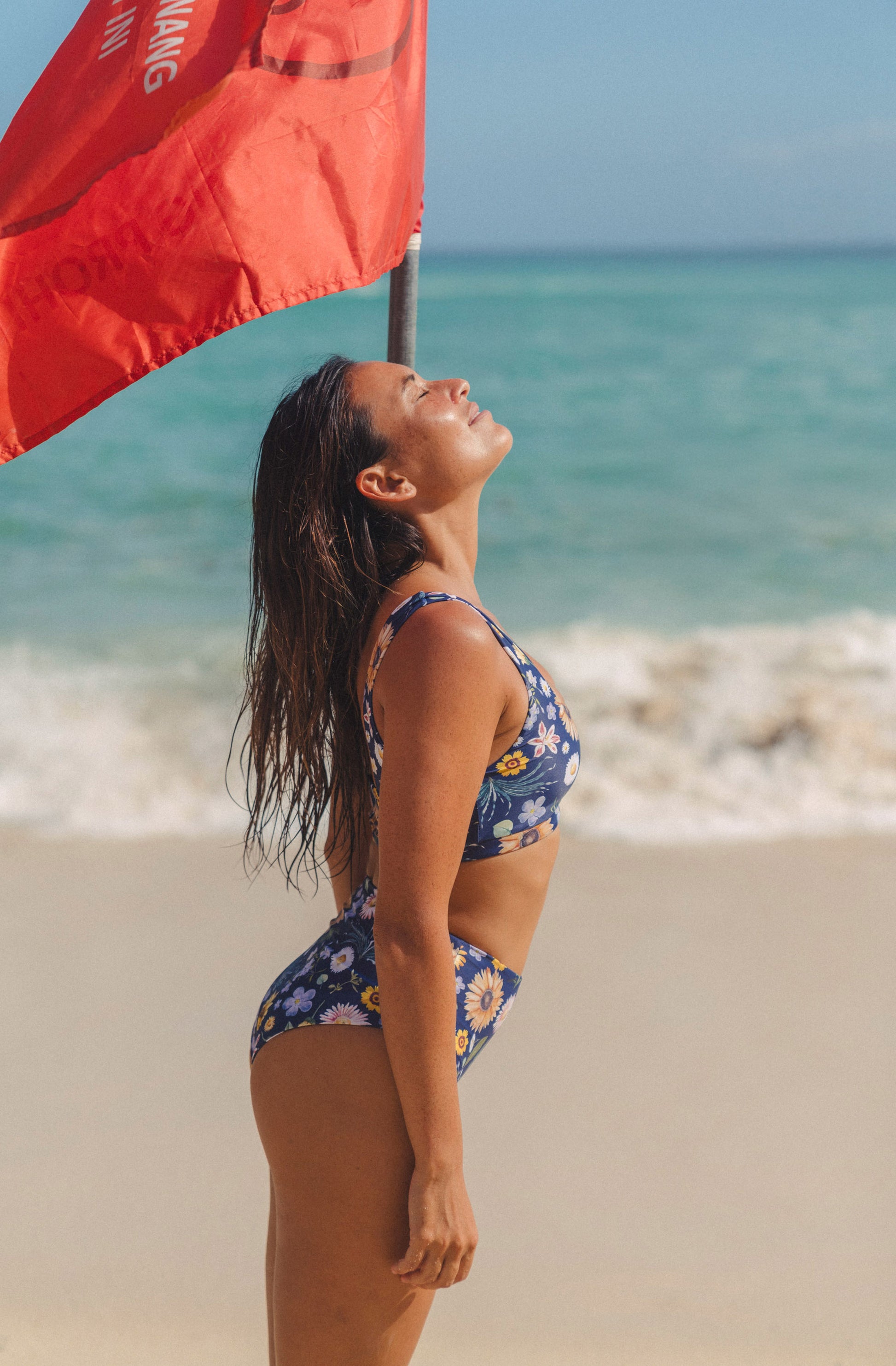 Jane Bikini Top in Garden Party Print