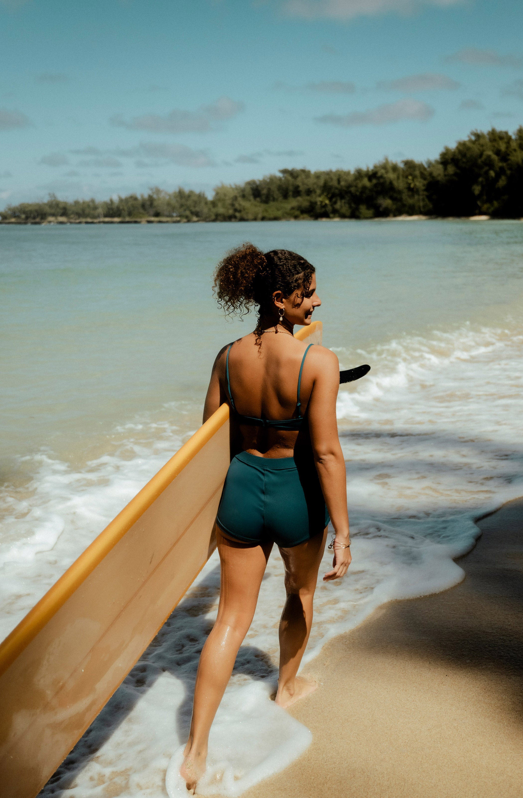 Josie Boyshort — Women's Surf Bikini Boyshort, Full Coverage
