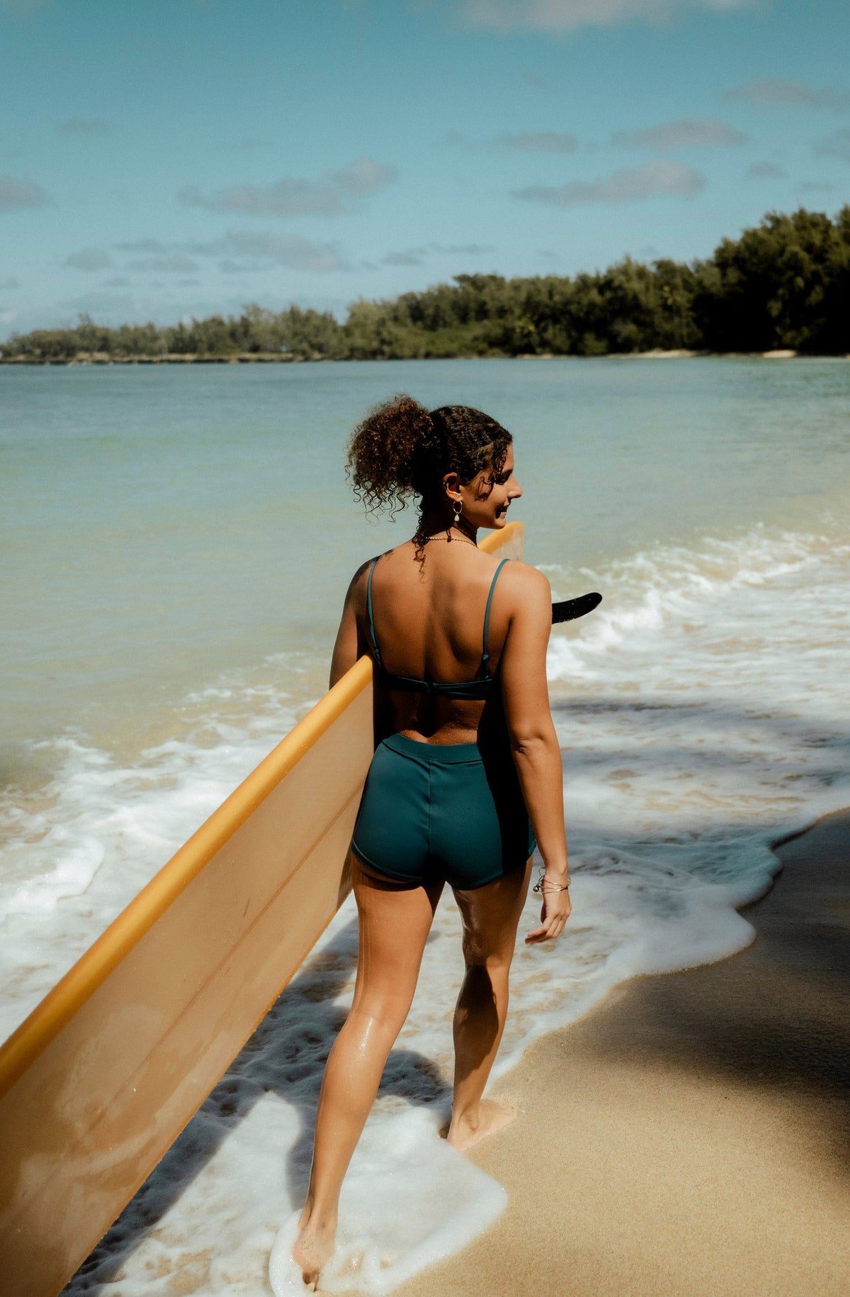 Josie Boyshorts Agave Blue Rib