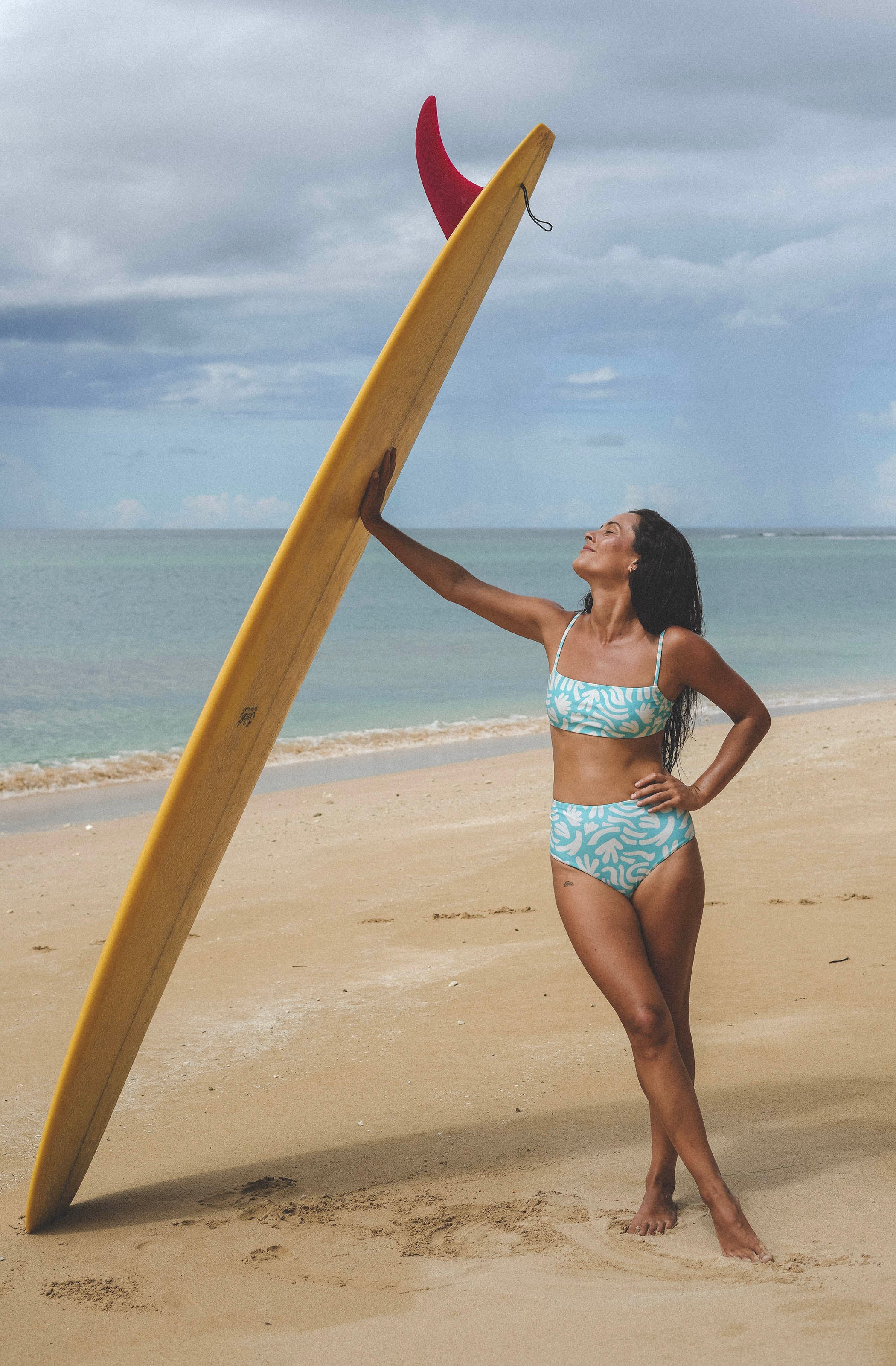 Lucky Bikini Bottom in Coral Garden