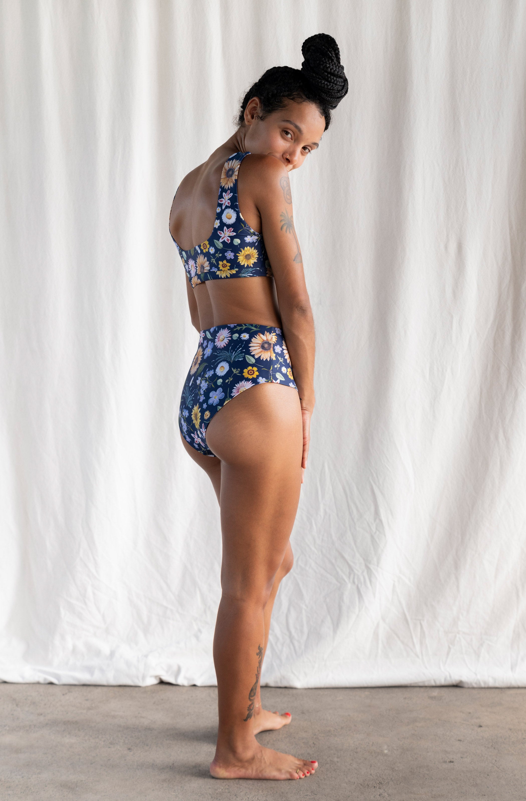 Lucky Bikini Bottom in Garden Party Print