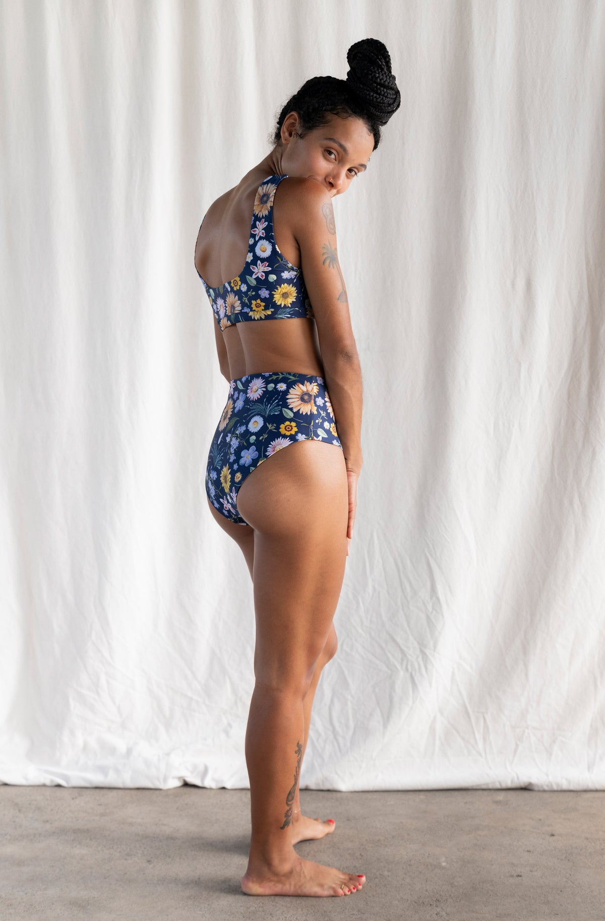 Lucky Bikini Bottom in Garden Party Print