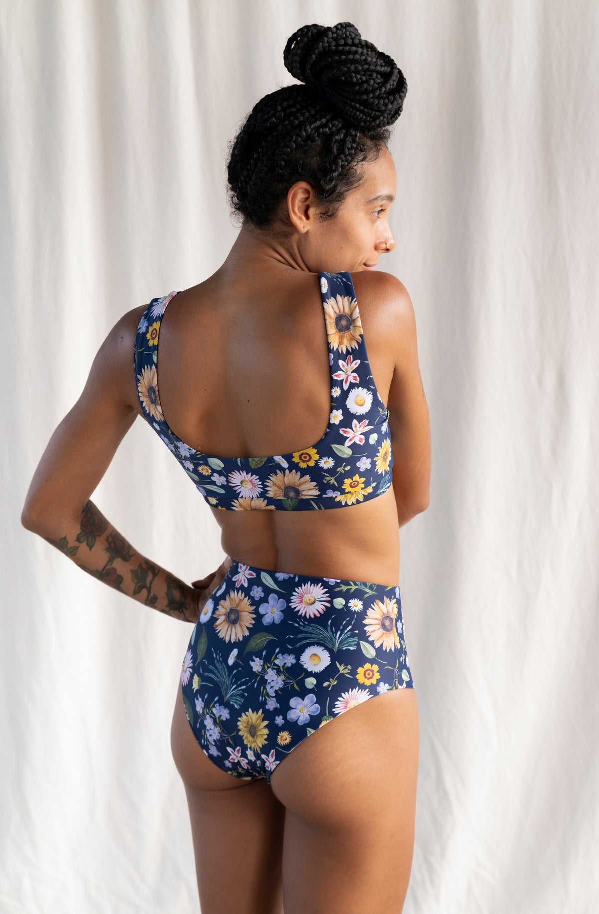 Lucky Bikini Bottom in Garden Party Print