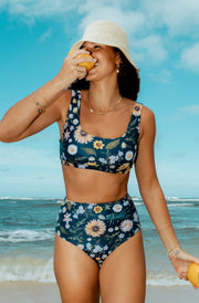 Lucky Bikini Bottom in Garden Party Print