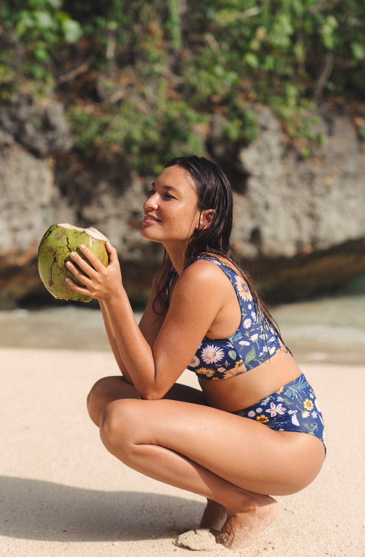 Lucky Bikini Bottom in Garden Party Print