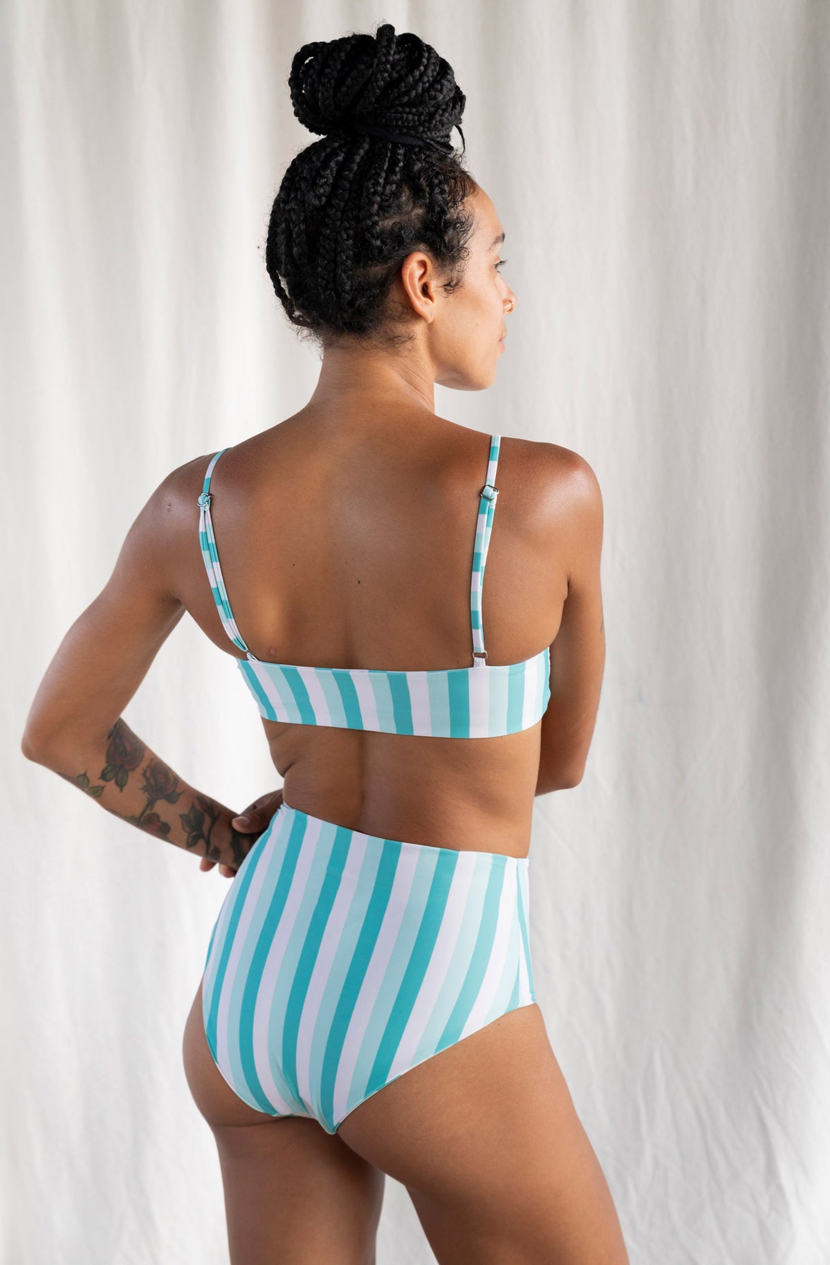 Lucky Bottom Lagoon Green Stripe