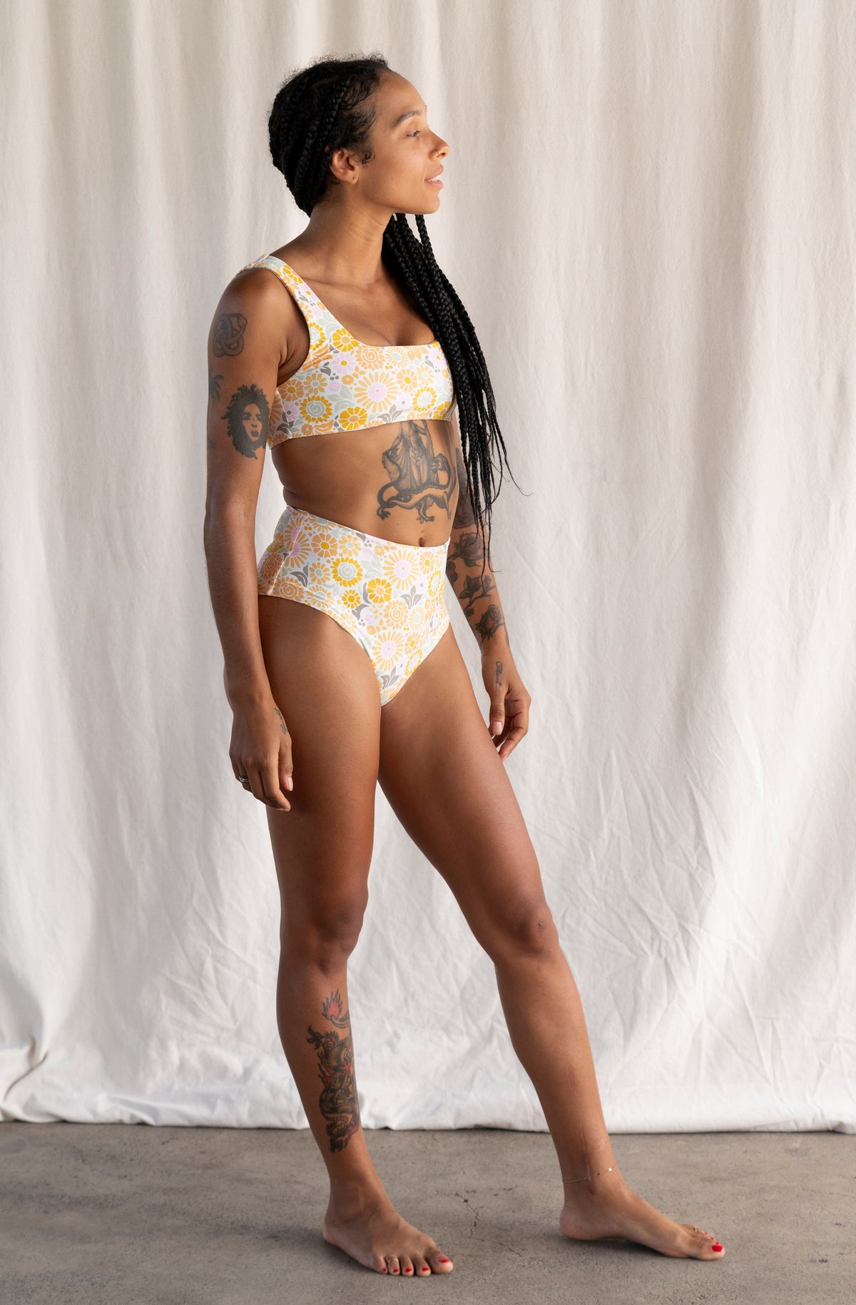 Lucky Bikini Bottom in Reef Prin