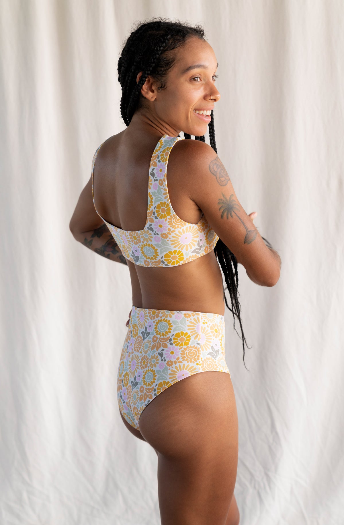 Lucky Bikini Bottom in Reef Prin