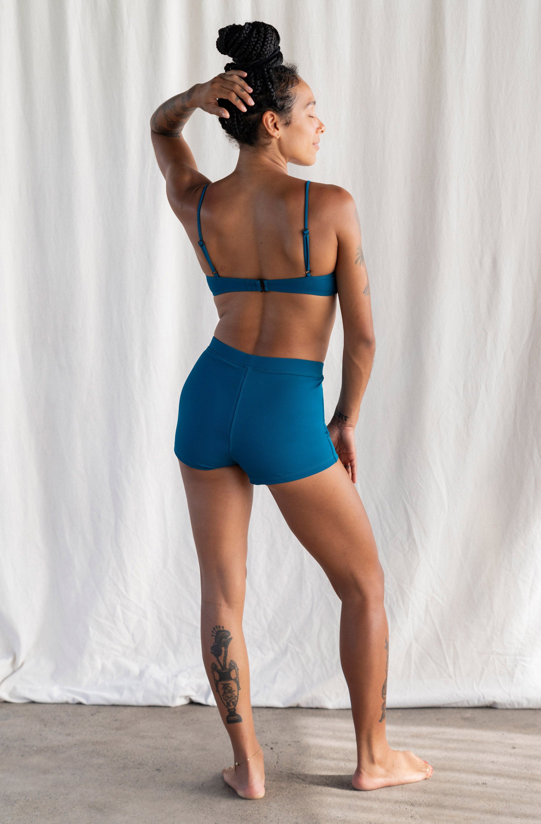 Maya Top Agave Blue Rib 