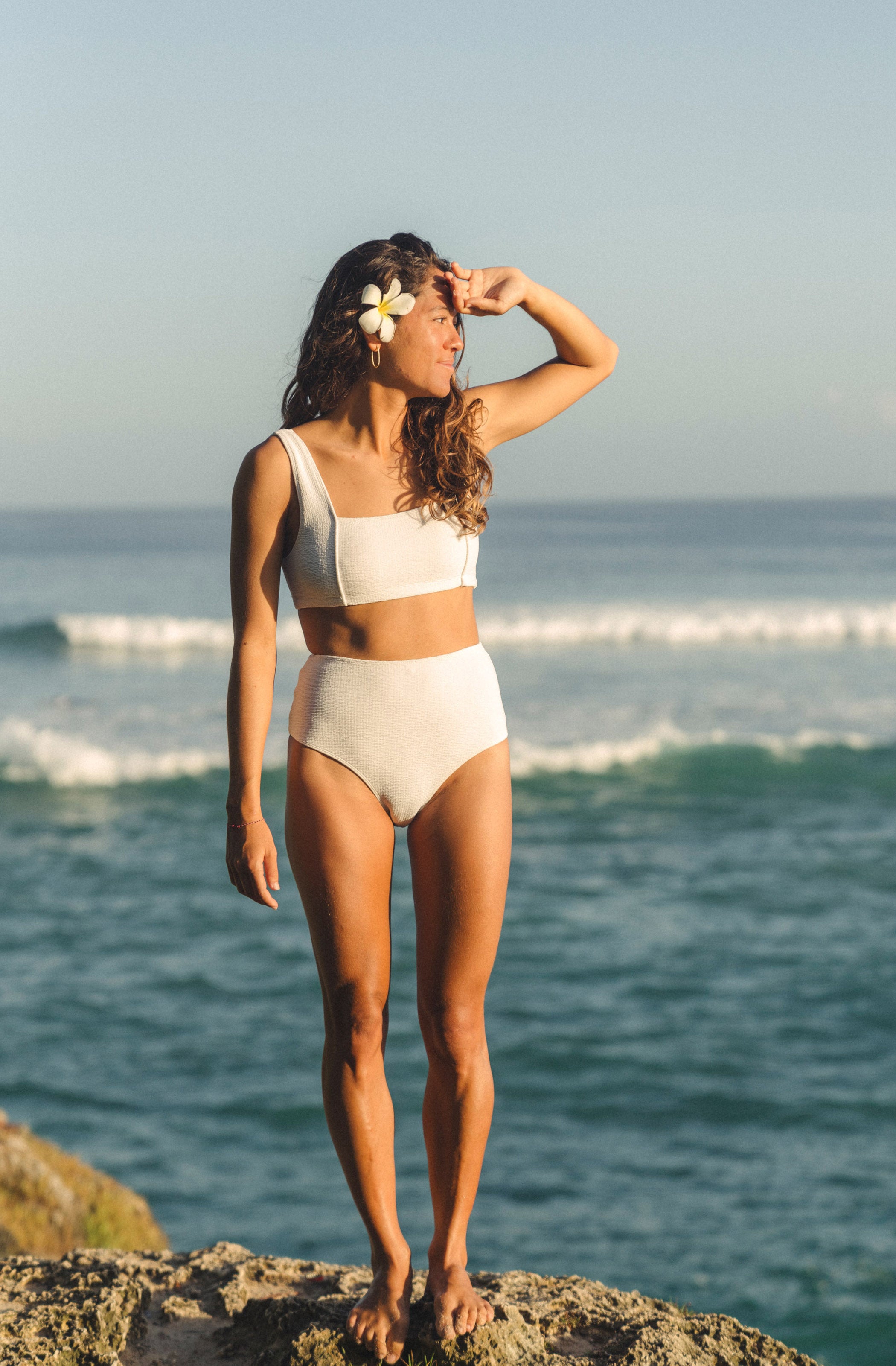 Moana Bikini Top in Milk