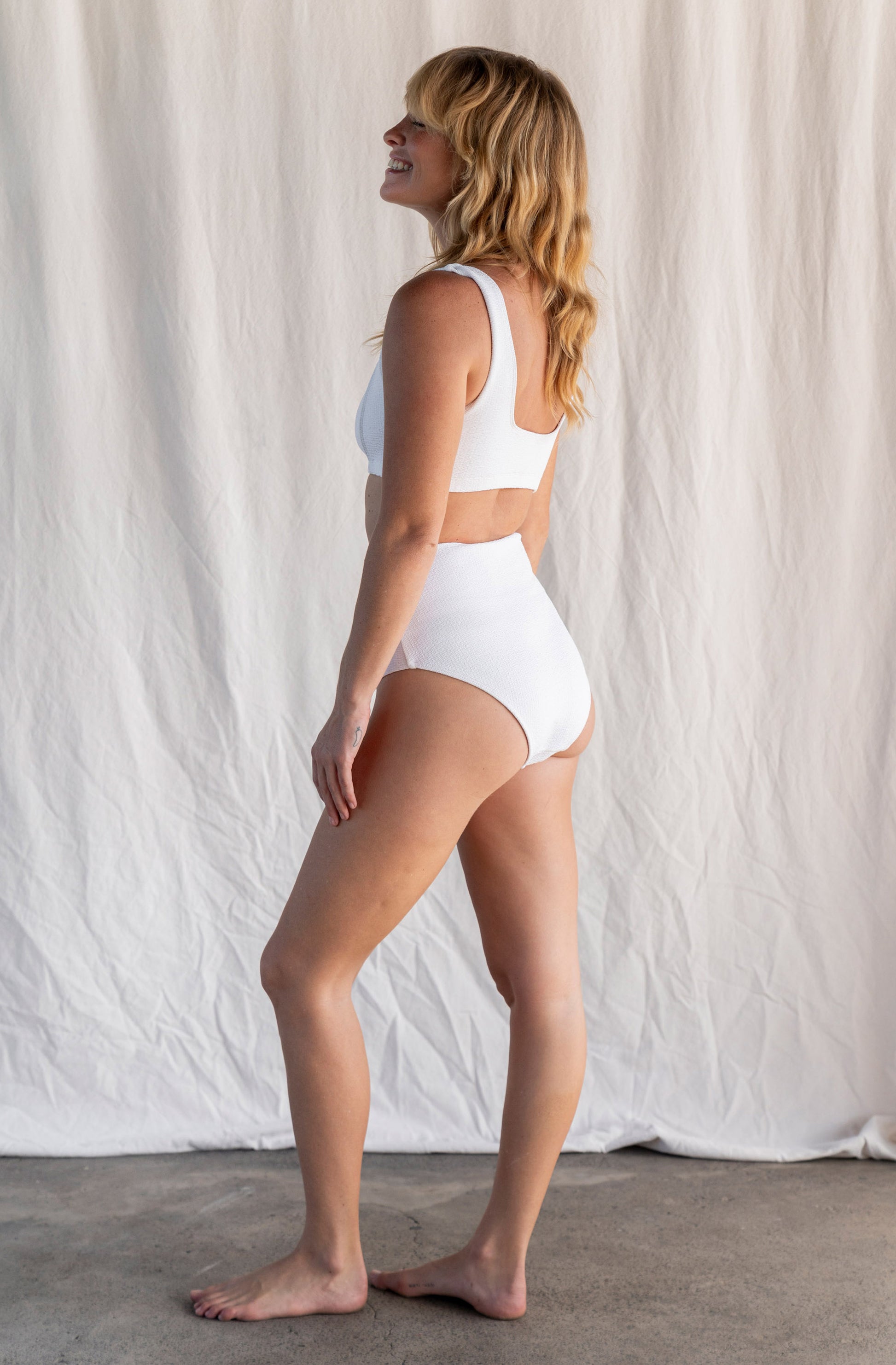 Moana Bikini Top in Milk