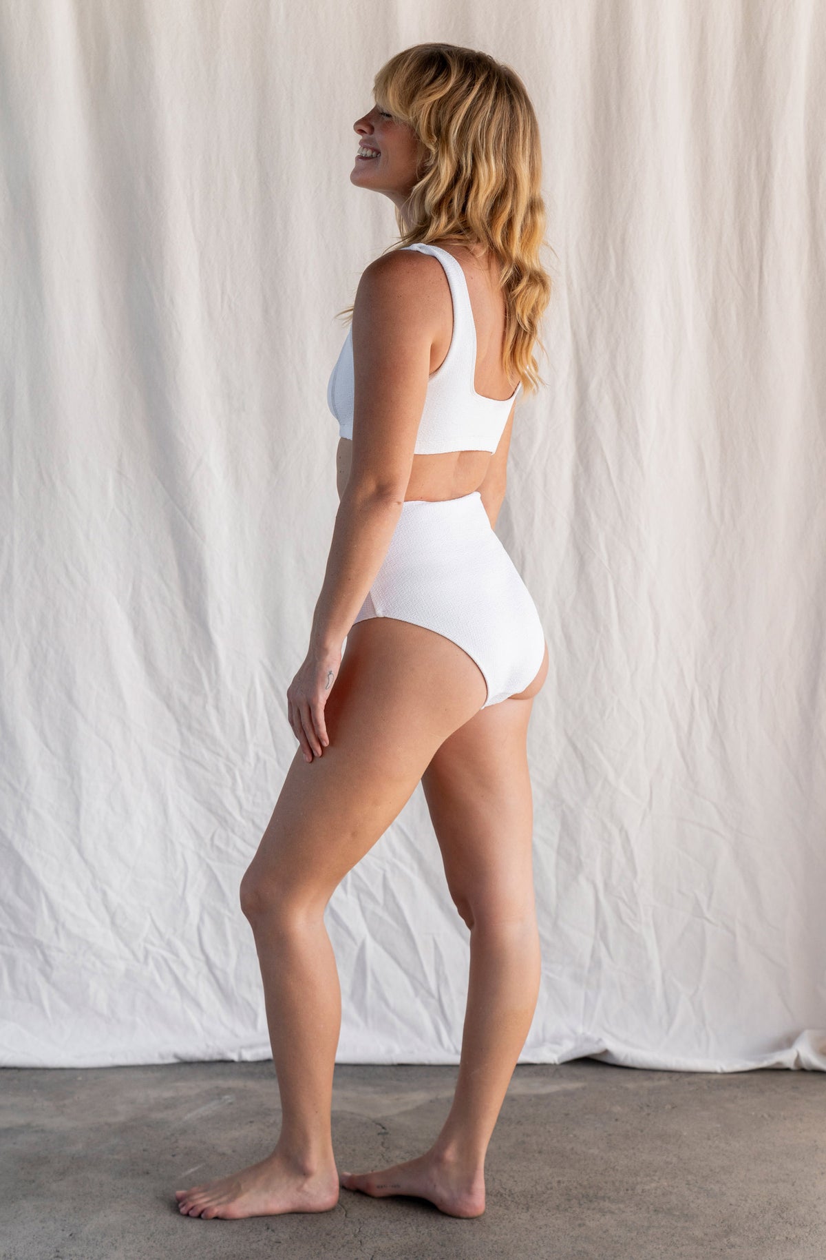 Moana Bikini Top in Milk