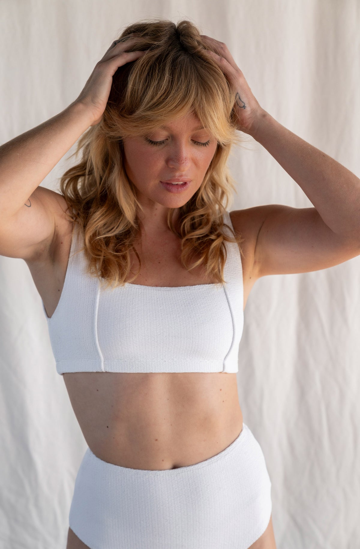 Moana Bikini Top in Milk