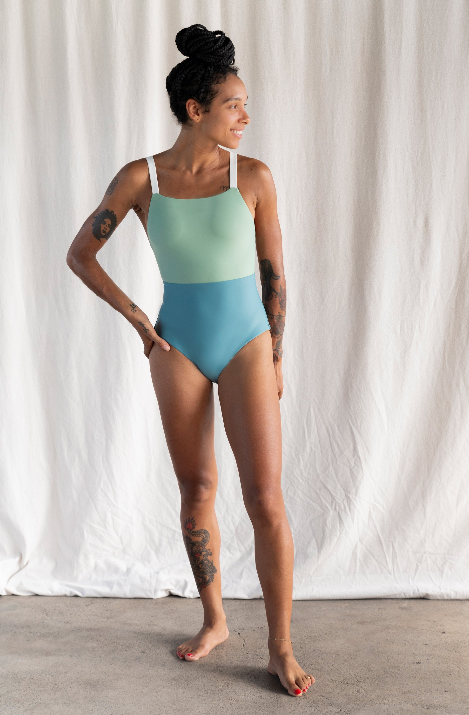 Paris One Piece in Wasabi