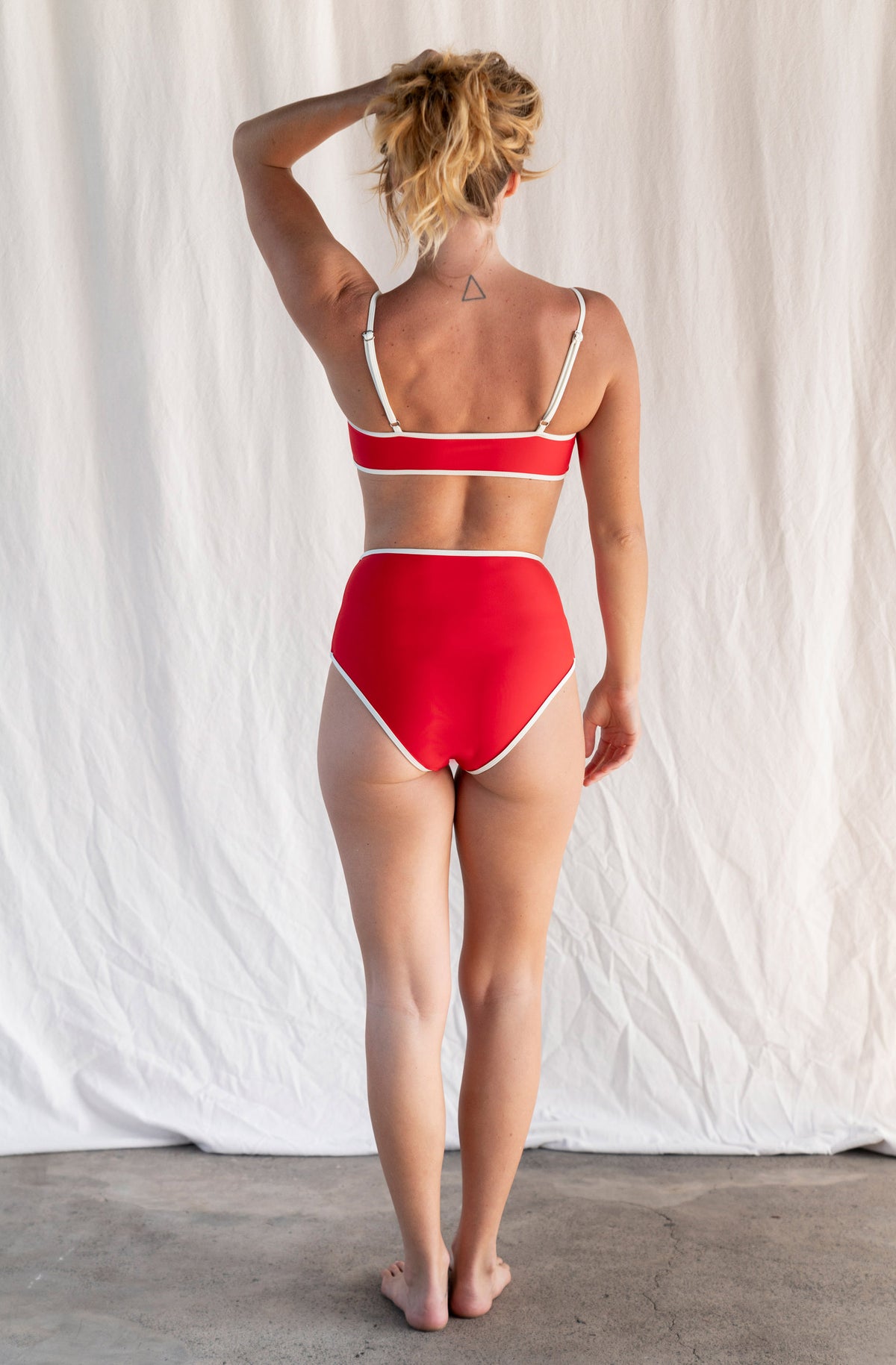 River Bikini Top in Lava Red