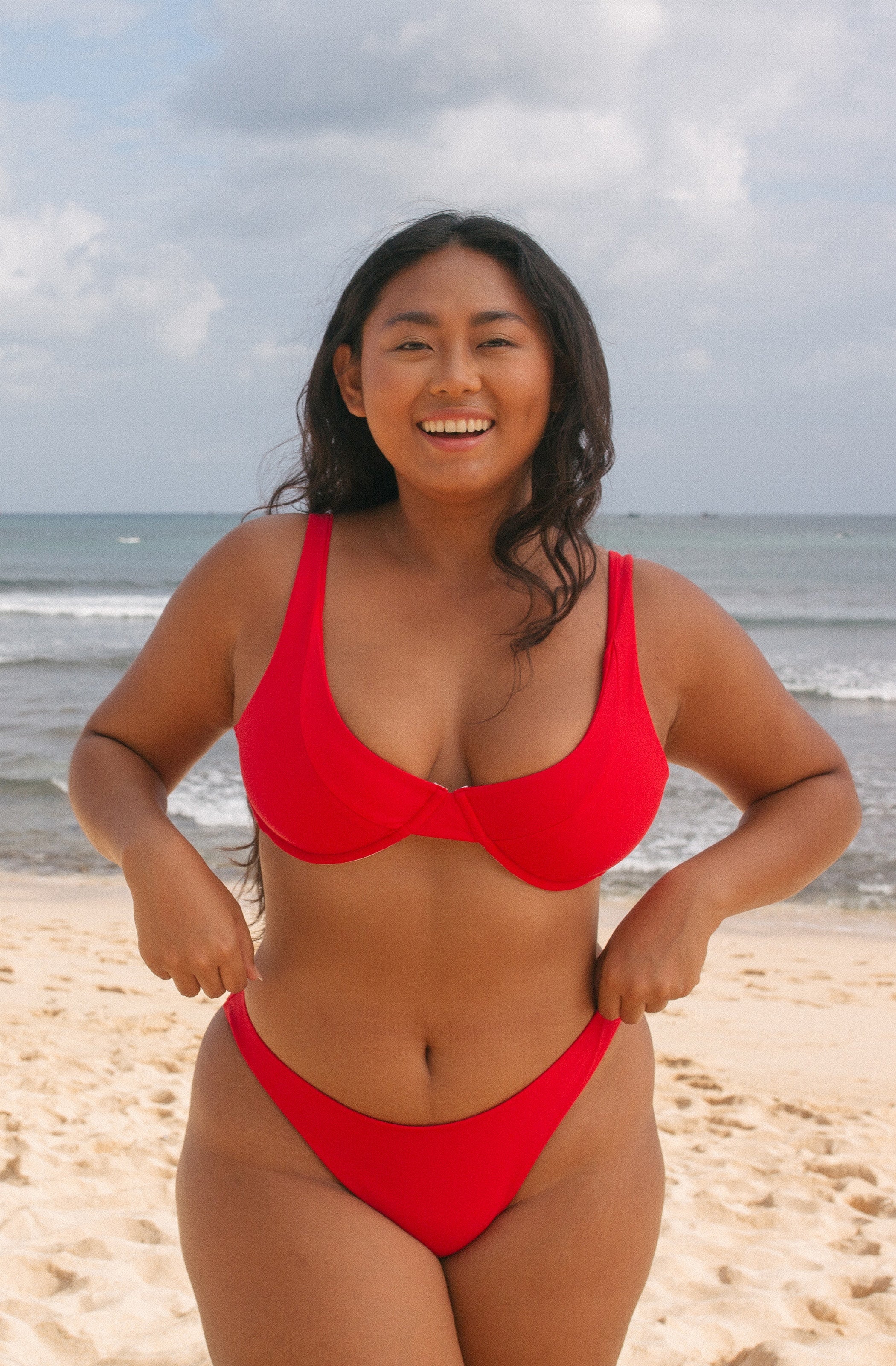 Surf Bikini Bottom Lolita Lava Red