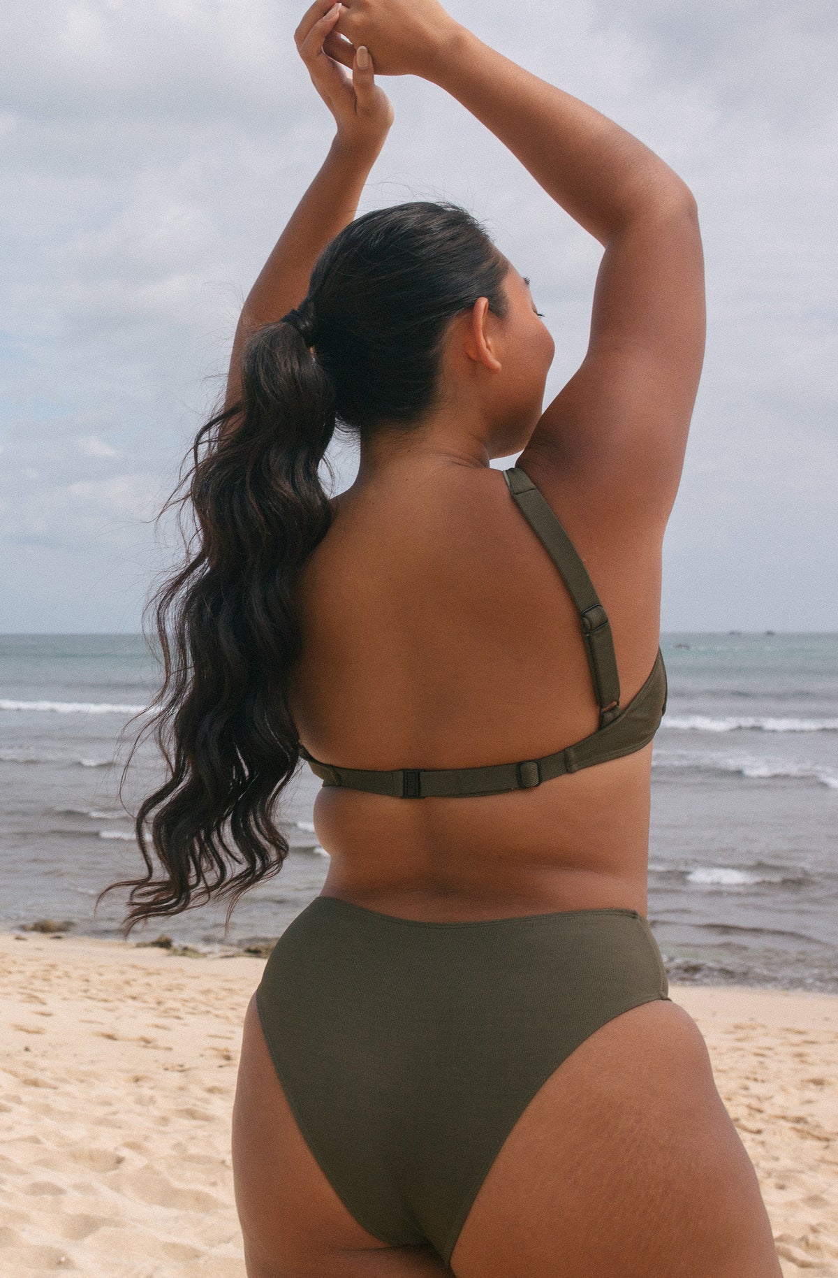 Surf Bikini Top Rita Olive Eco Rib | Women&#39;s Swimwear | SEPTEMBER