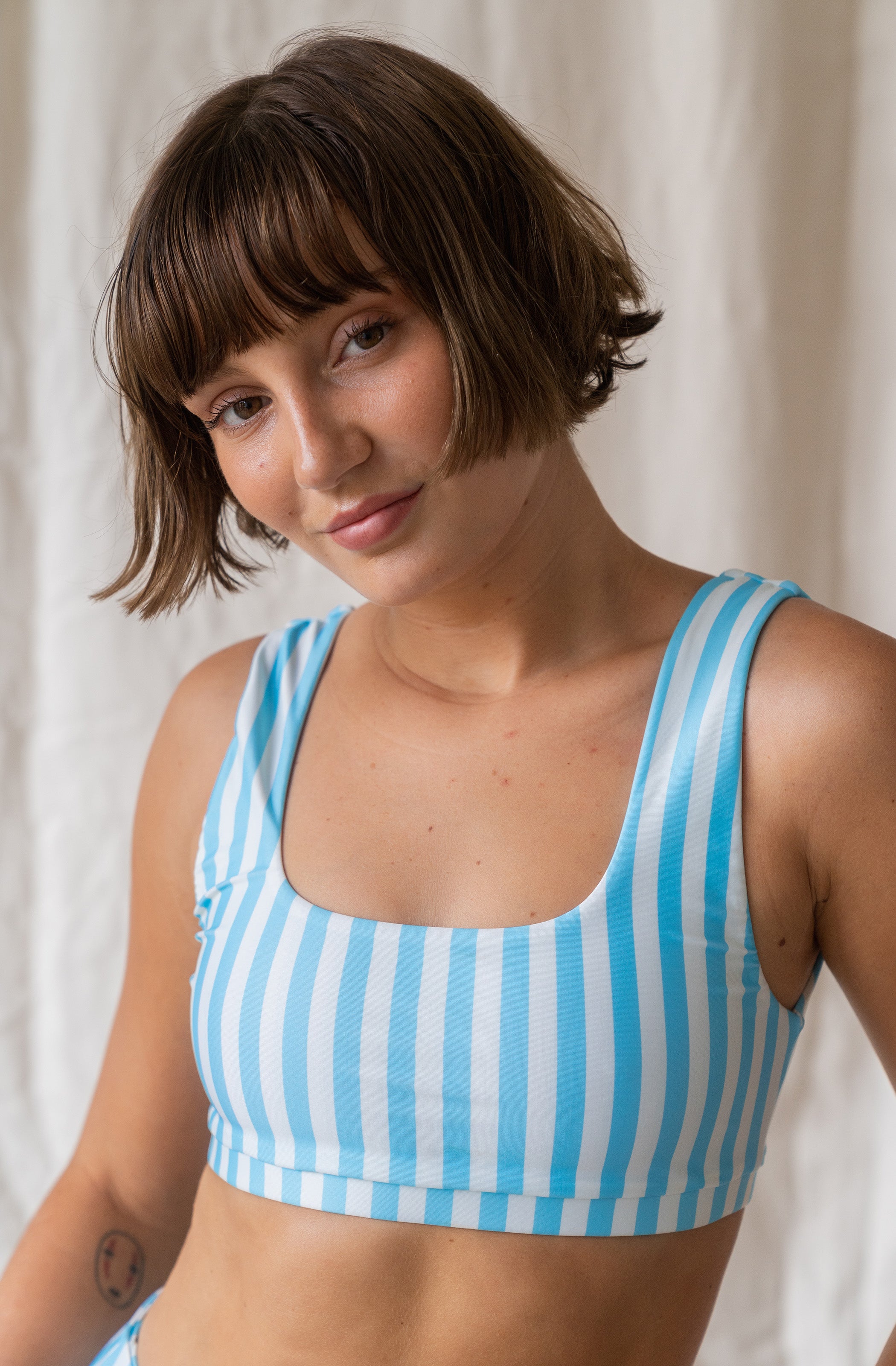 Surf Bikini Top Jane Powder Blue | Women's Swimwear | SEPTEMBER