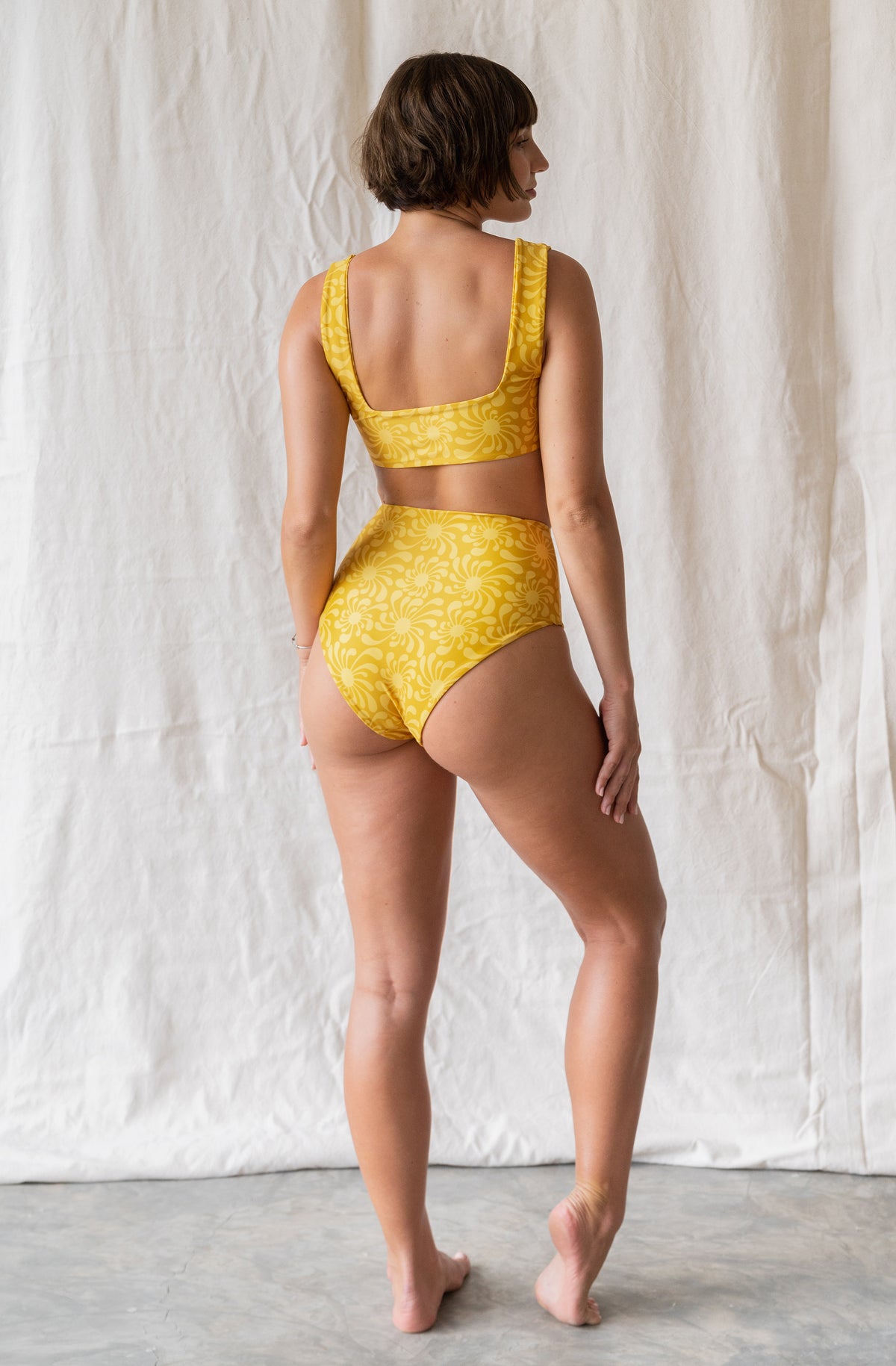 Surf Bikini Bottom Lucky Sun Ray Gold