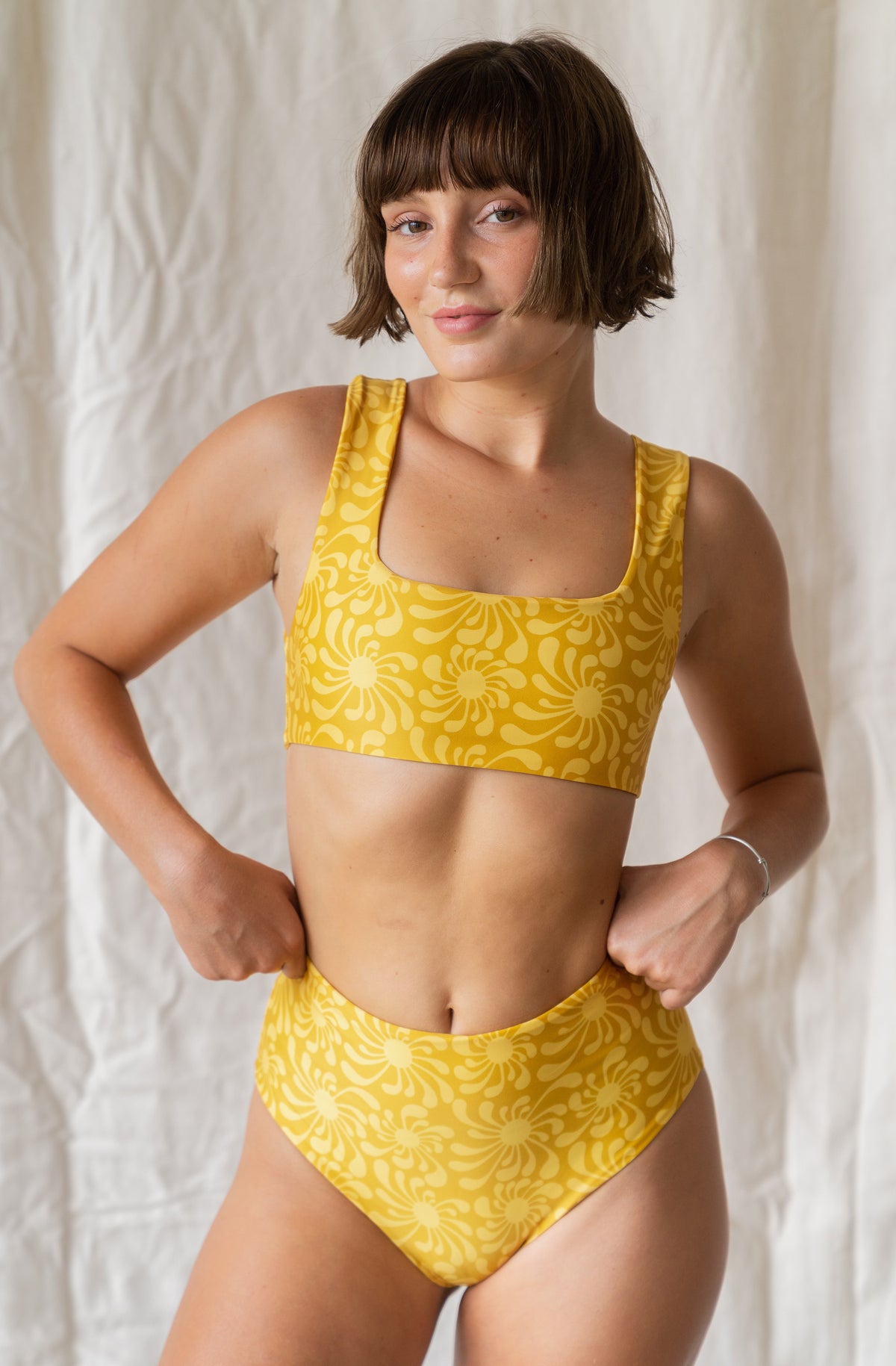 Surf Bikini Bottom Lucky Sun Ray Gold