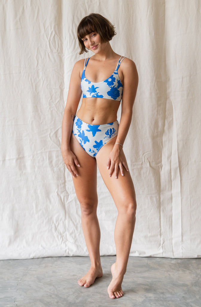 topanga / ビキニ Surf Bikini Top Topanga Blue Haze Print | Women's Swimwear