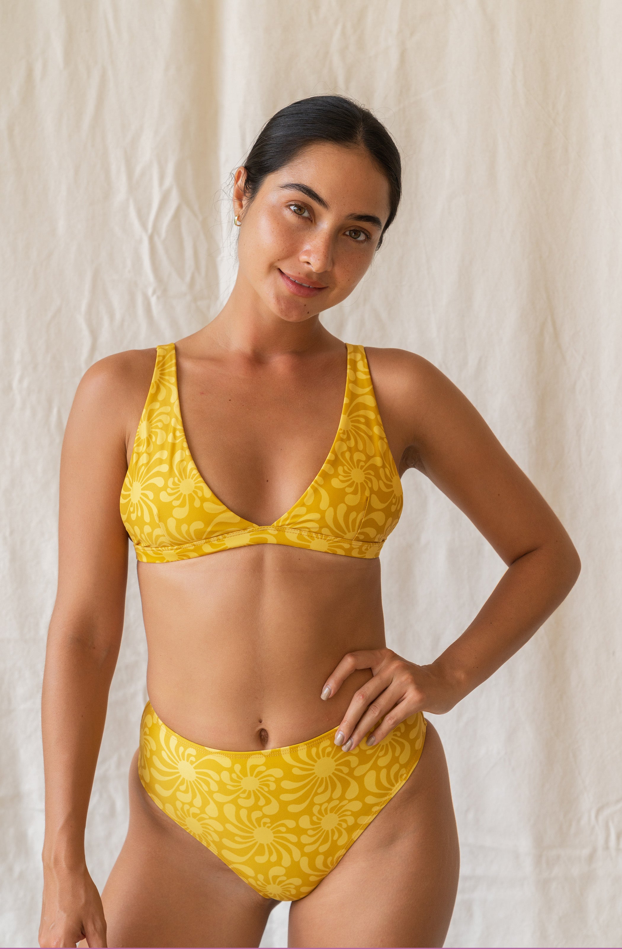 Surf Bikini Bottom Eros Sun Ray Gold