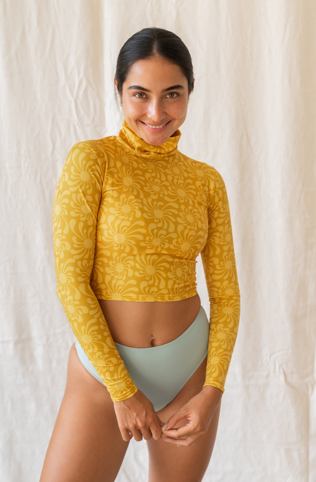 Surf Rashguard Scorpion Top Sun Ray Gold