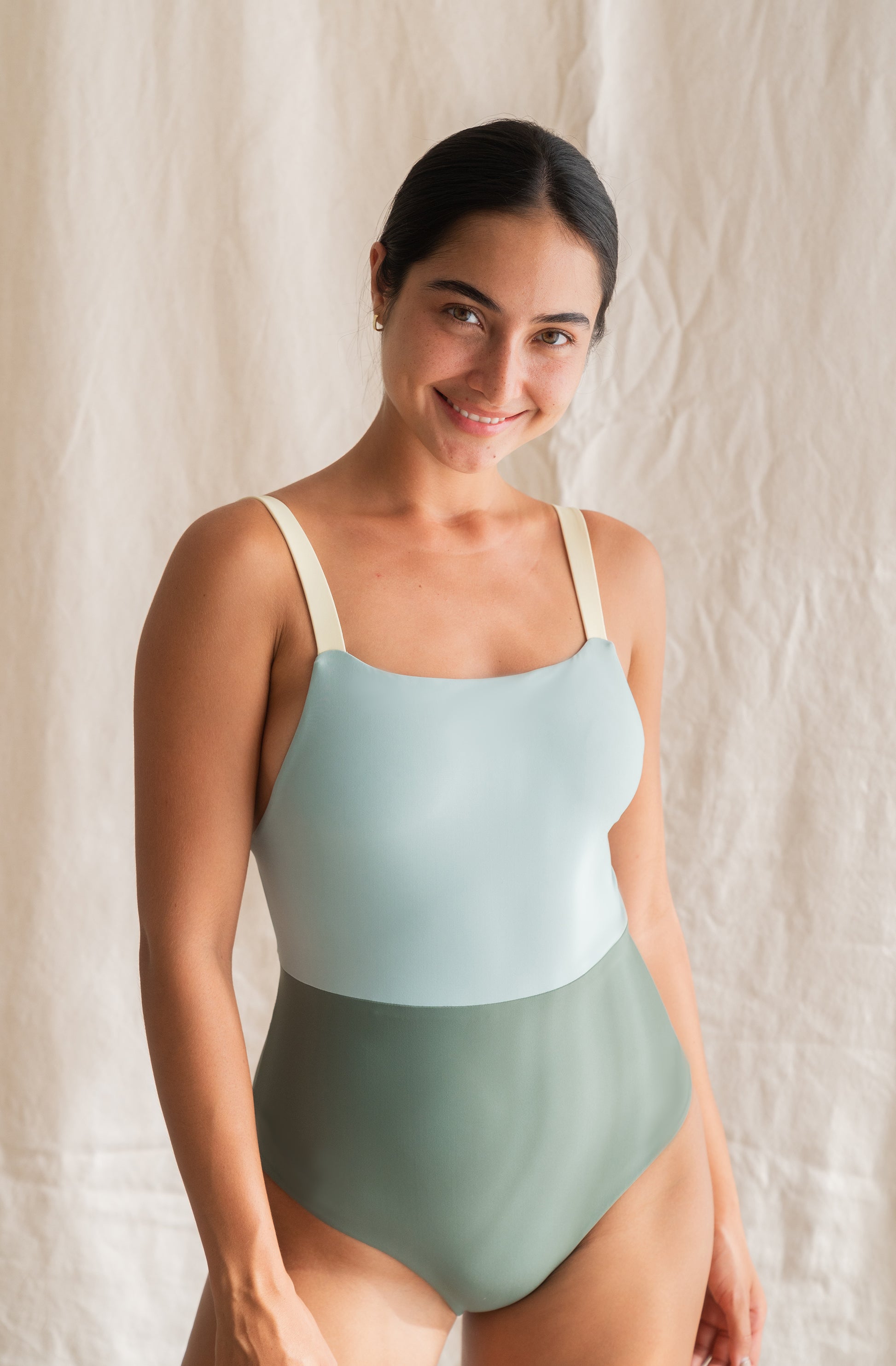Women's One Piece Surf Swimsuit Paris Lichen