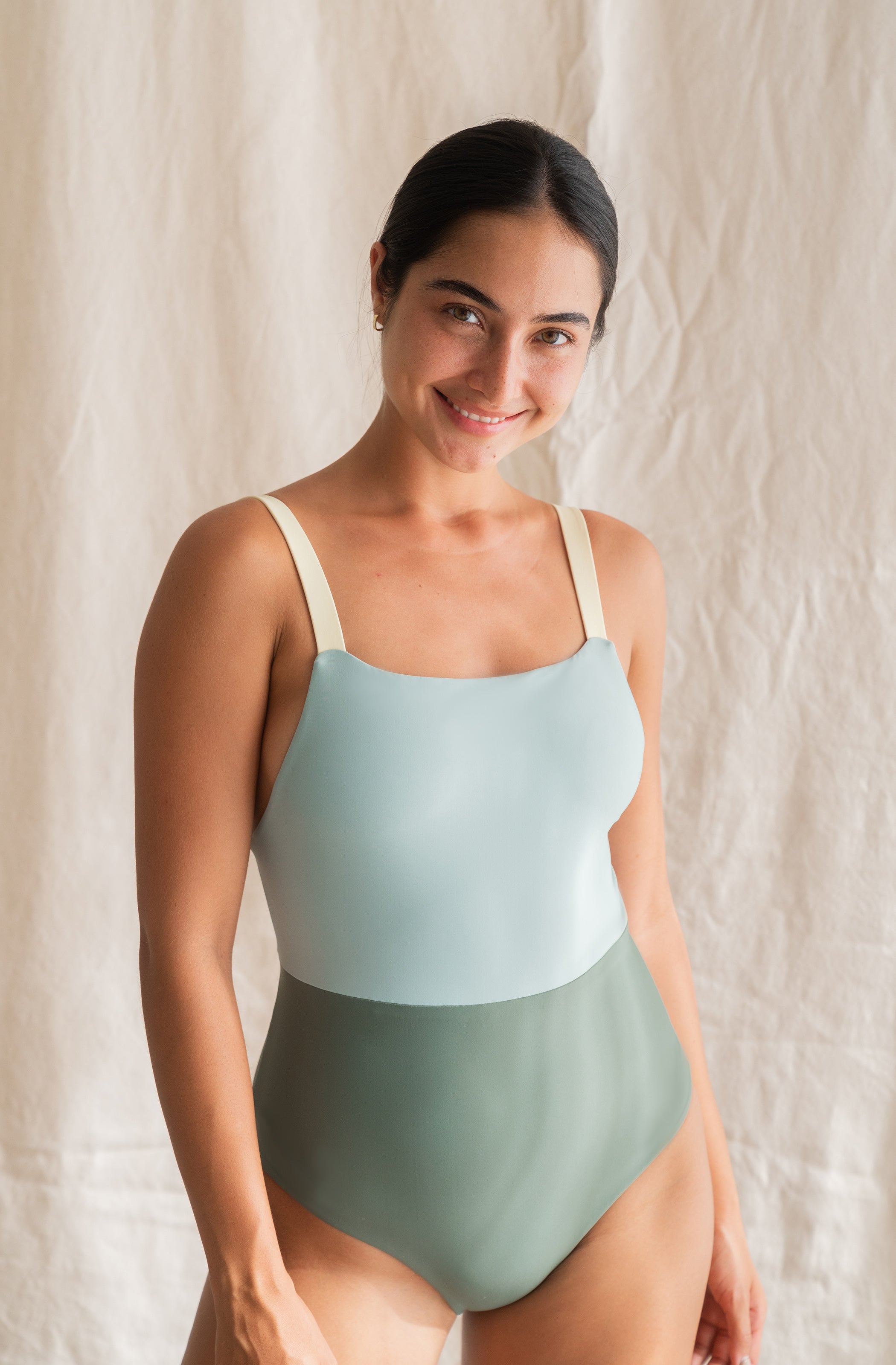 Women's One Piece Surf Swimsuit Paris Lichen