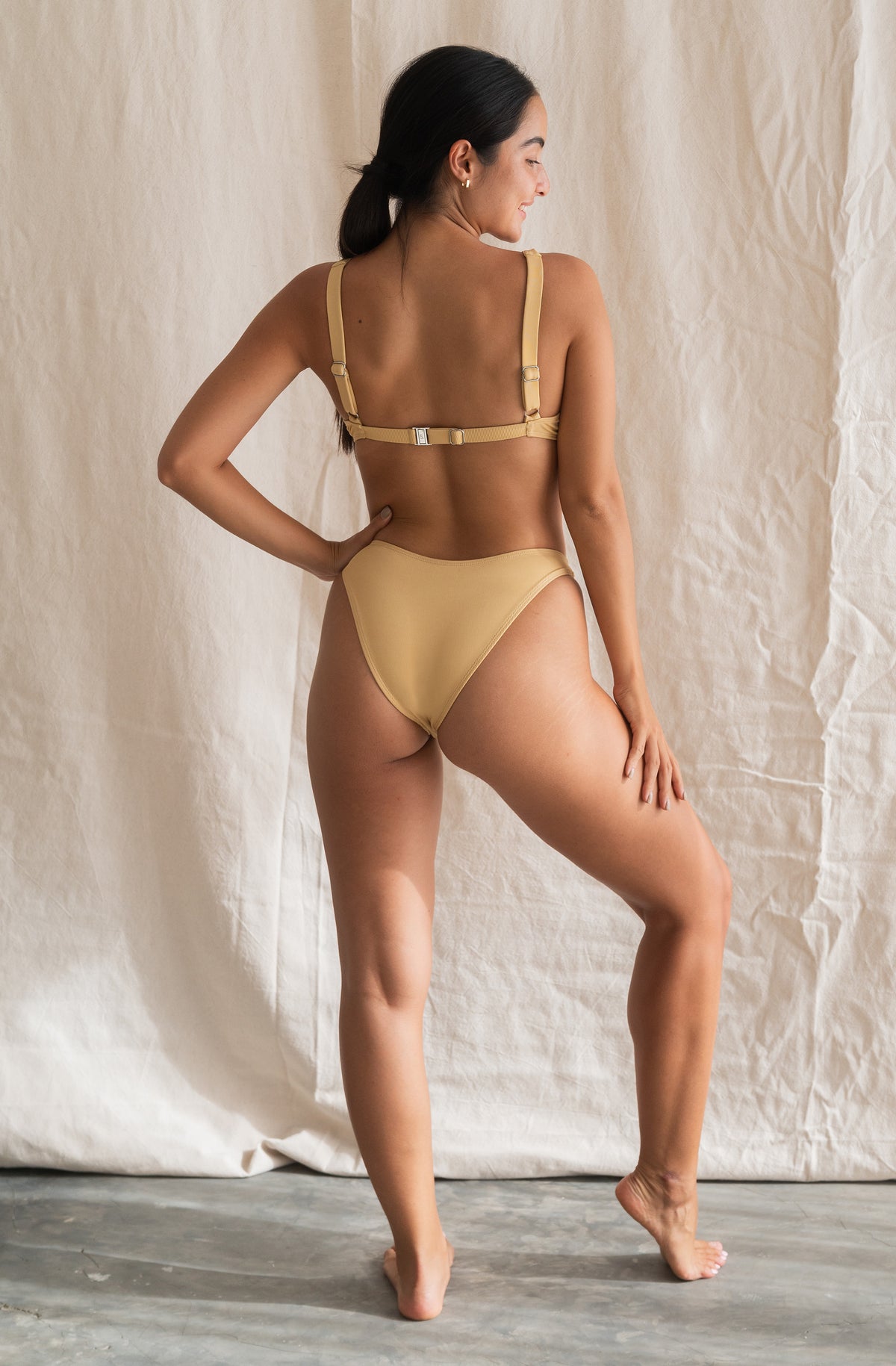 Surf Bikini Bottom Lolita Honey Eco Rib